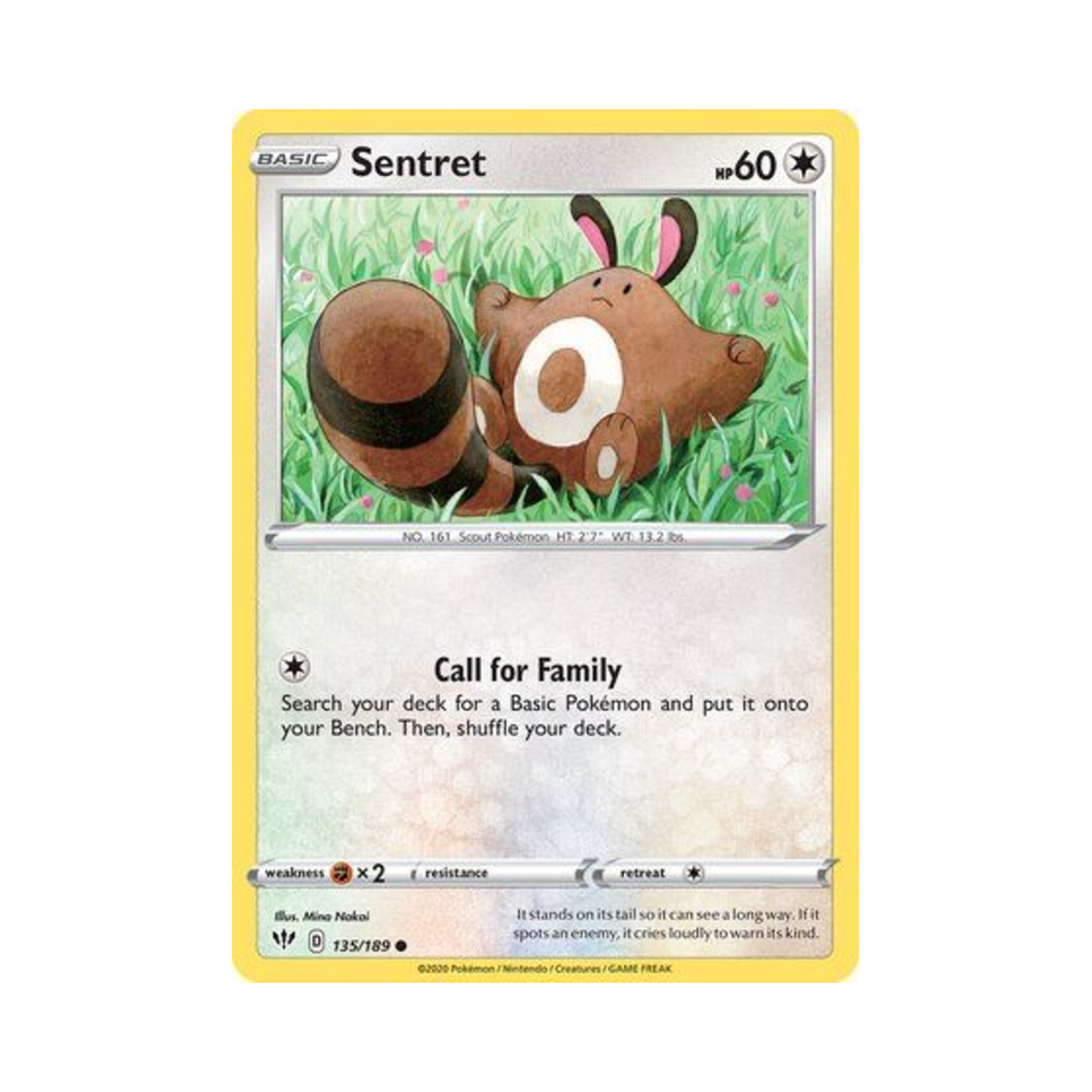 포켓몬 TCG 꼬리선 C 다크니스 어블레이즈 (영문판)(Pokemon TCG Sentret C Darkness Ablaze (English Ver.)) - 1