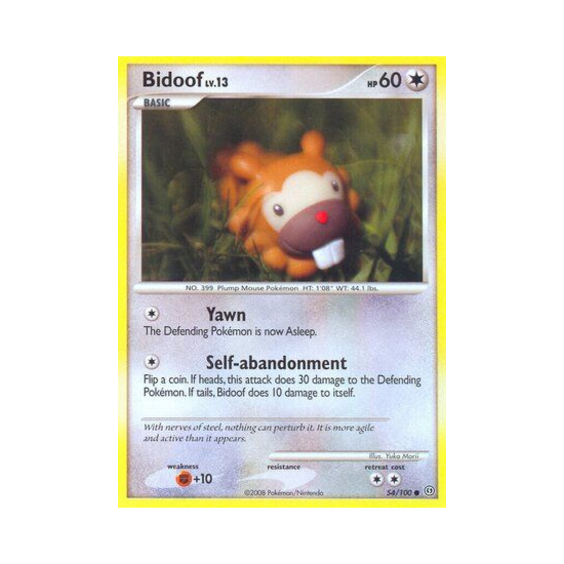 포켓몬 TCG 비버니 C 스톰프론트 (영문판)(Pokemon TCG Bidoof C Stormfront (English Ver.)) - 1