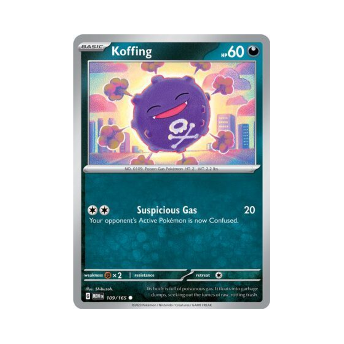 포켓몬 TCG 또가스 C 스칼렛 & 바이올렛 151 (영문판)(Pokemon TCG Koffing C Scarlet & Violet 151 (English Ver.)) - 1
