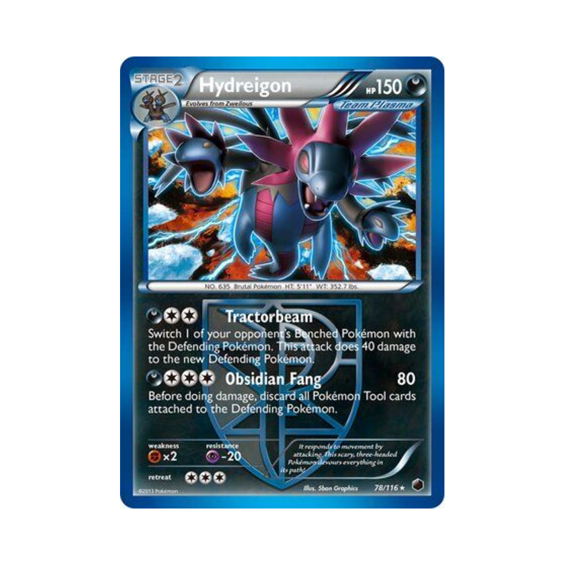포켓몬 TCG 삼삼드래 RH 플라스마 프리즈 (영문판)(Pokemon TCG Hydreigon RH Plasma Freeze (English Ver.)) - 1