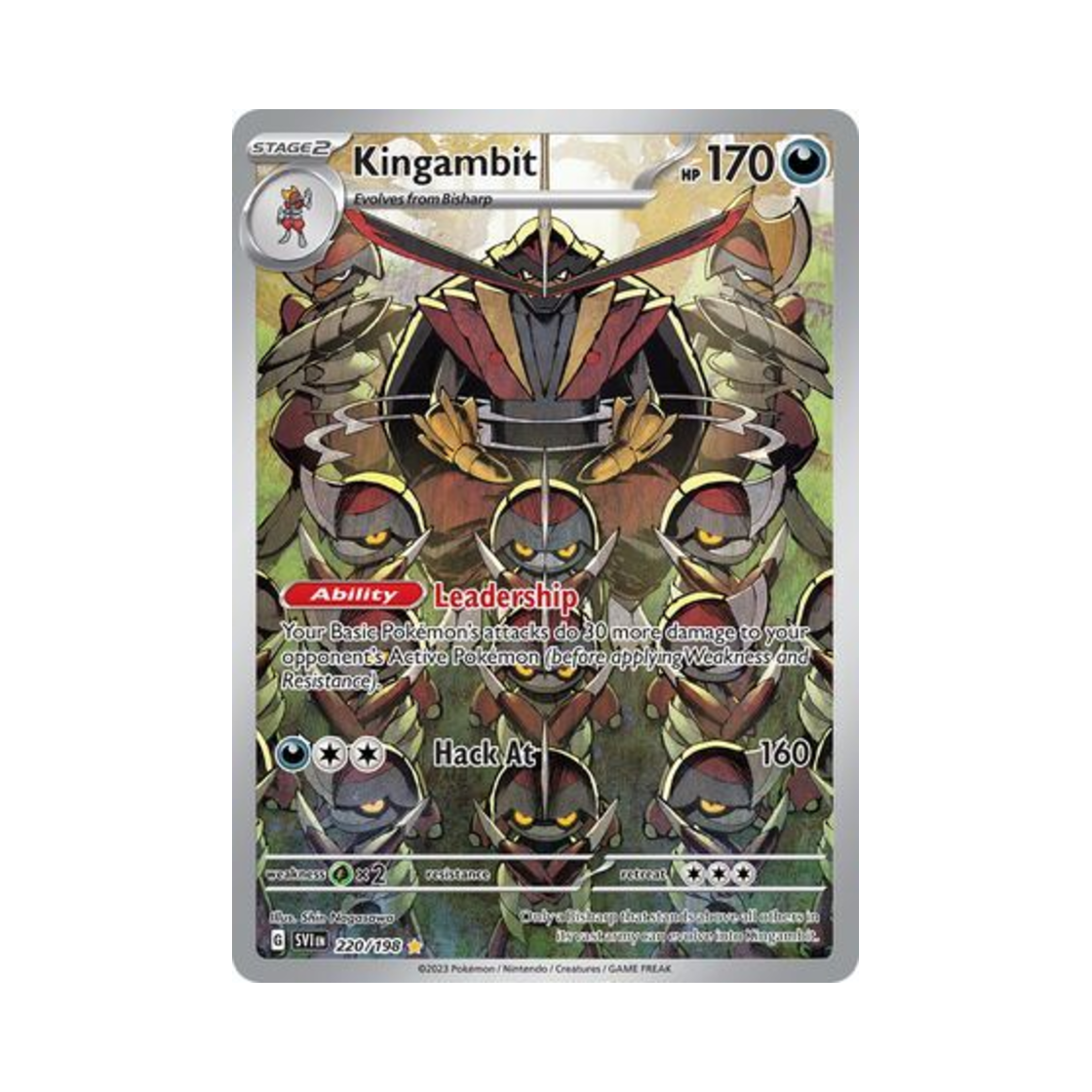 포켓몬 TCG 대도각참 IR 스칼렛 & 바이올렛 (영문판)(Pokemon TCG Kingambit IR Scarlet & Violet (English Ver.)) - 1