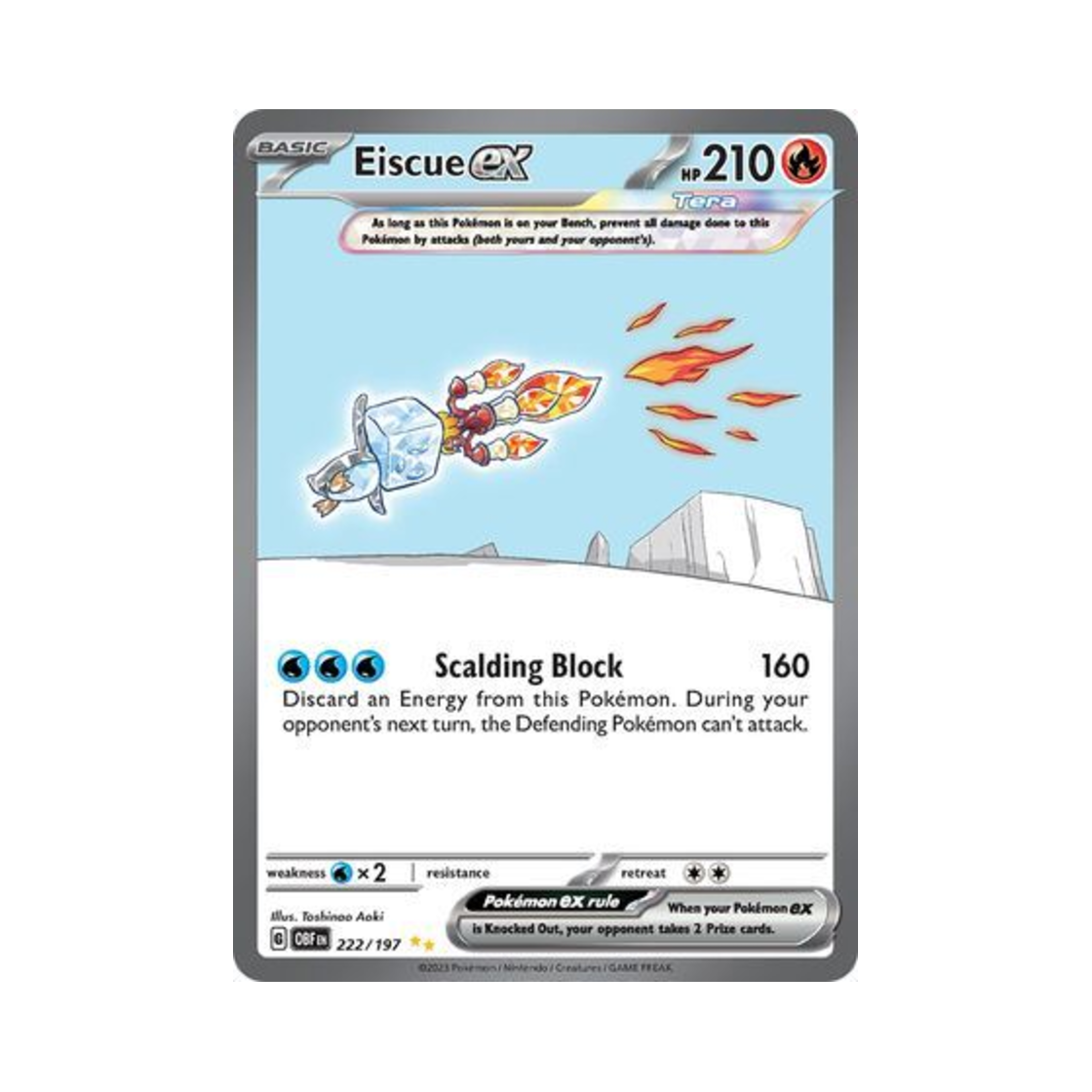 포켓몬 TCG 빙큐보 ex SIR 옵시디언 플레임즈 (영문판)(Pokemon TCG Eiscue ex SIR Obsidian Flames (English Ver.)) - 1