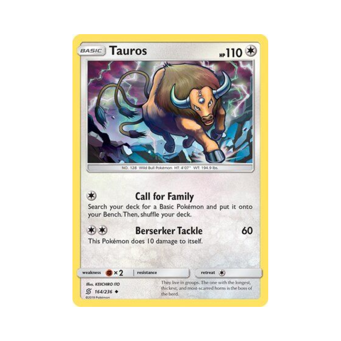 포켓몬 TCG 켄타로스 U 유니파이드 마인즈 (영문판)(Pokemon TCG Tauros U Unified Minds (English Ver.)) - 1