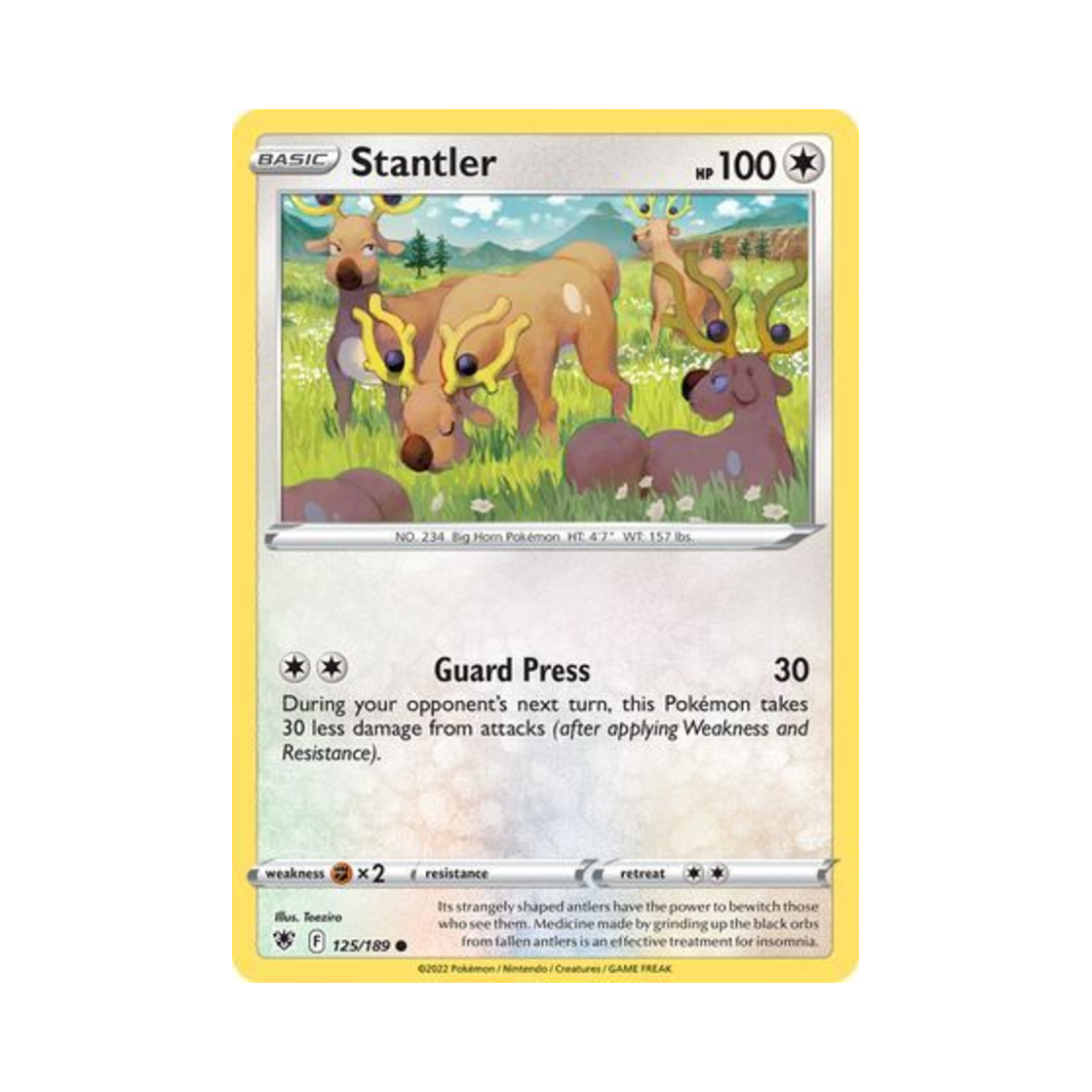 포켓몬 TCG 노라키 C 아스트랄 레디안스 (영문판)(Pokemon TCG Stantler C Astral Radiance (English Ver.)) - 1