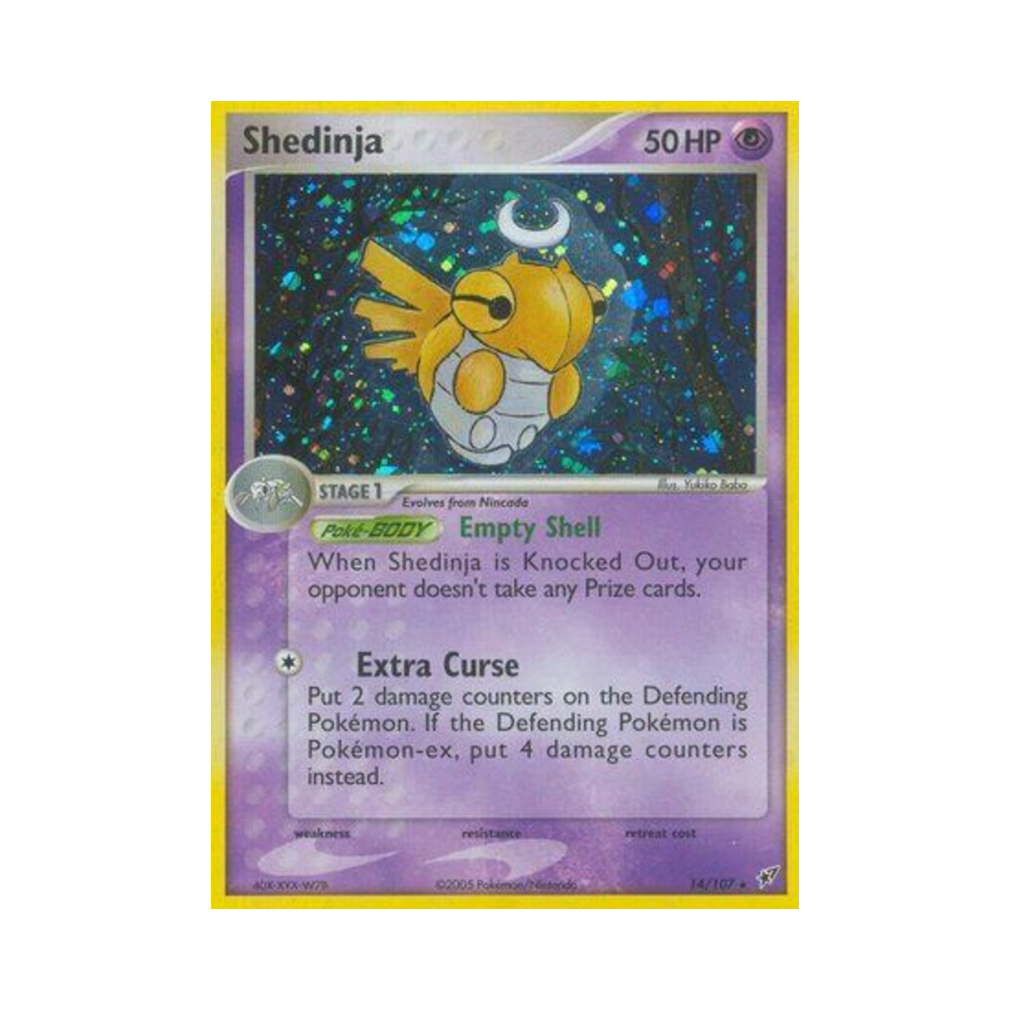 포켓몬 TCG 껍질몬 RH EX 테오키스 (영문판)(Pokemon TCG Shedinja RH EX Deoxys (English Ver.)) - 1
