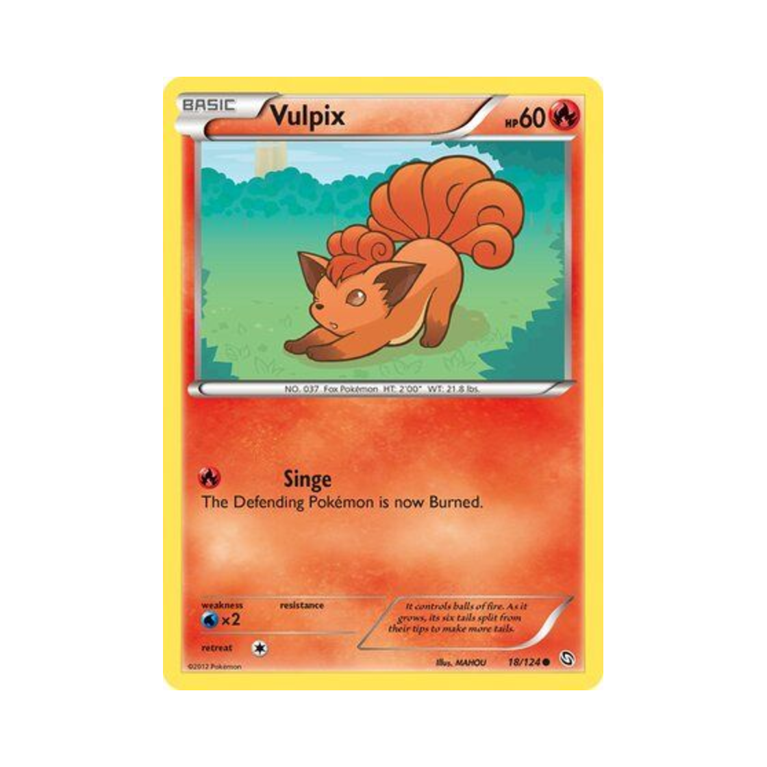 포켓몬 TCG 식스테일 C 드래곤즈 엑잘티드 (영문판)(Pokemon TCG Vulpix C Dragons Exalted (English Ver.)) - 1