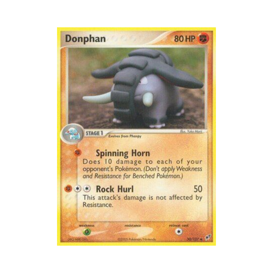 포켓몬 TCG 코리갑 U EX 테오키스 (영문판)(Pokemon TCG Donphan U EX Deoxys (English Ver.)) - 1