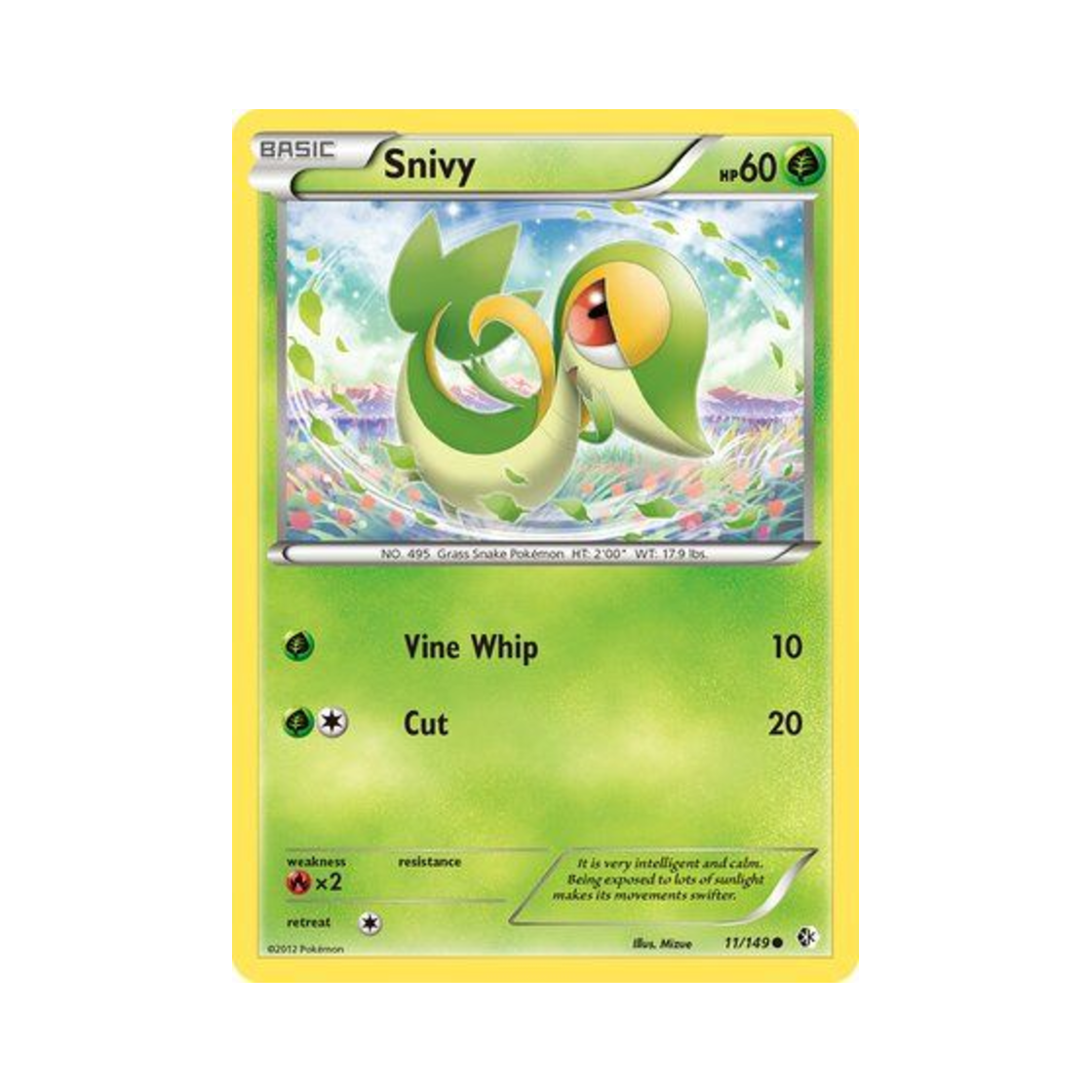 포켓몬 TCG 쥬리비안 C 바운더리스 크로스드 (영문판)(Pokemon TCG Snivy C Boundaries Crossed (English Ver.)) - 1