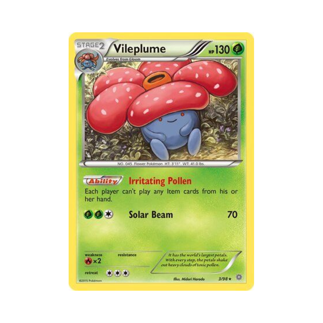 포켓몬 TCG 라플레시아 R 에인션트 오리진스 (영문판)(Pokemon TCG Vileplume R Ancient Origins (English Ver.)) - 1