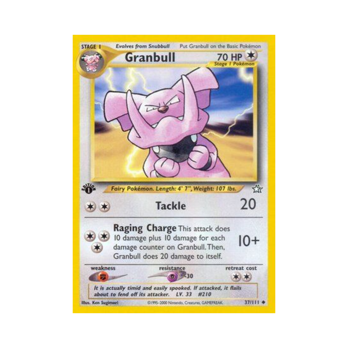 포켓몬 TCG 그랑블루 U 네오 제네시스 (영문판)(Pokemon TCG Granbull U Neo Genesis (English Ver.)) - 1