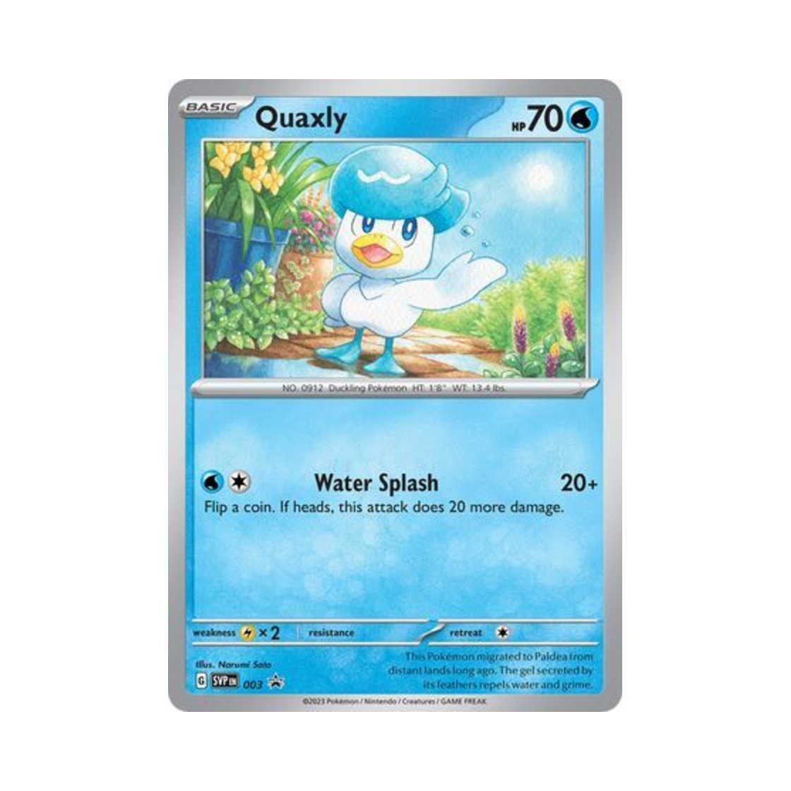 포켓몬 TCG 꾸왁스 P 스칼렛 & 바이올렛 프로모 카드 (영문판)(Pokemon TCG Quaxly P Scarlet & Violet Promos (English Ver.)) - 1