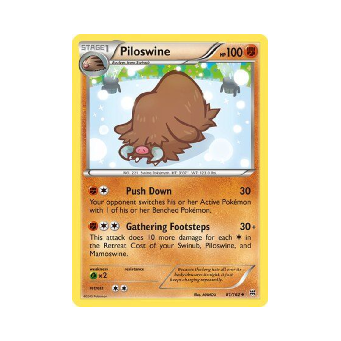 포켓몬 TCG 메꾸리 U 브레이크스루 (영문판)(Pokemon TCG Piloswine U BREAKthrough (English Ver.)) - 1