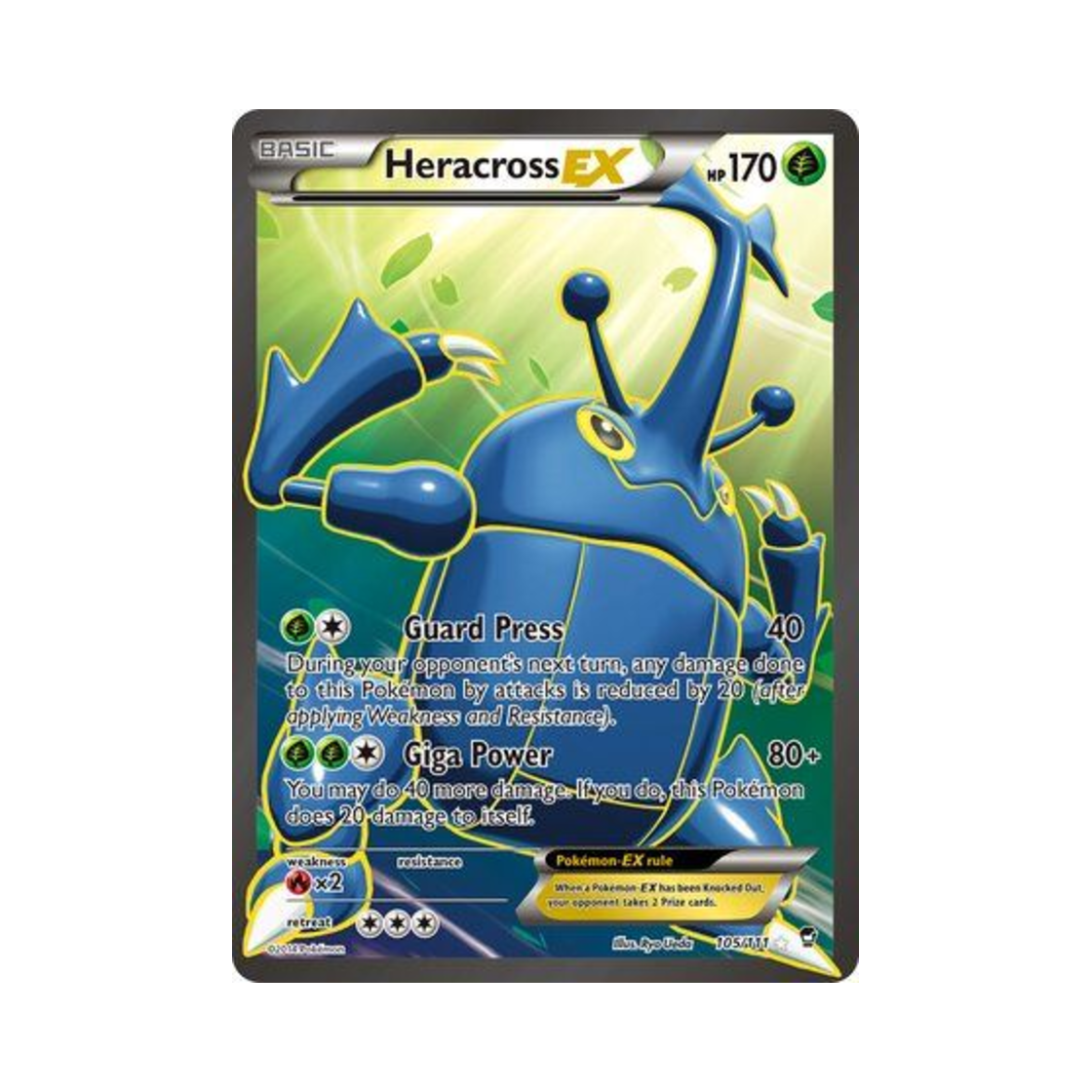포켓몬 TCG 헤라크로스 EX RU 퓨리어스 피스트 (영문판)(Pokemon TCG Heracross EX RU Furious Fists (English Ver.)) - 1