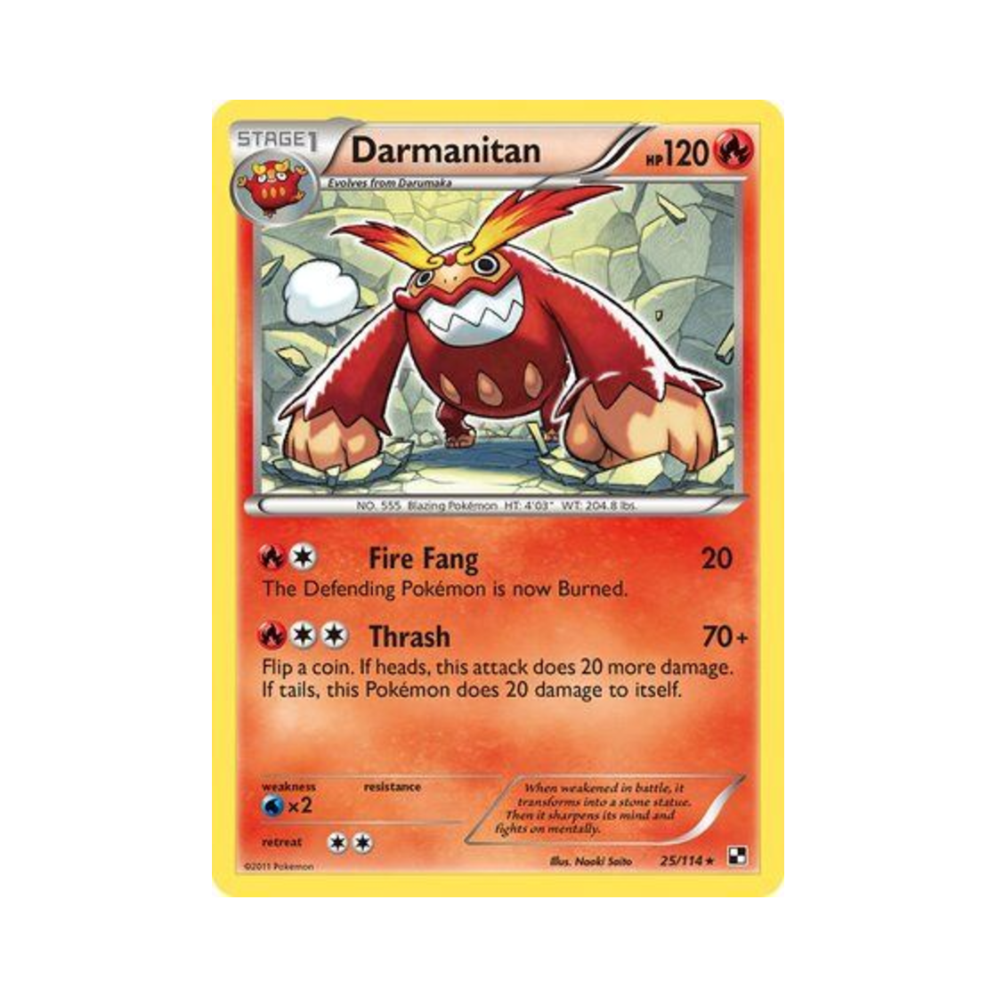 포켓몬 TCG 불비달마 R 블랙 & 화이트 (영문판)(Pokemon TCG Darmanitan R Black & White (English Ver.)) - 1