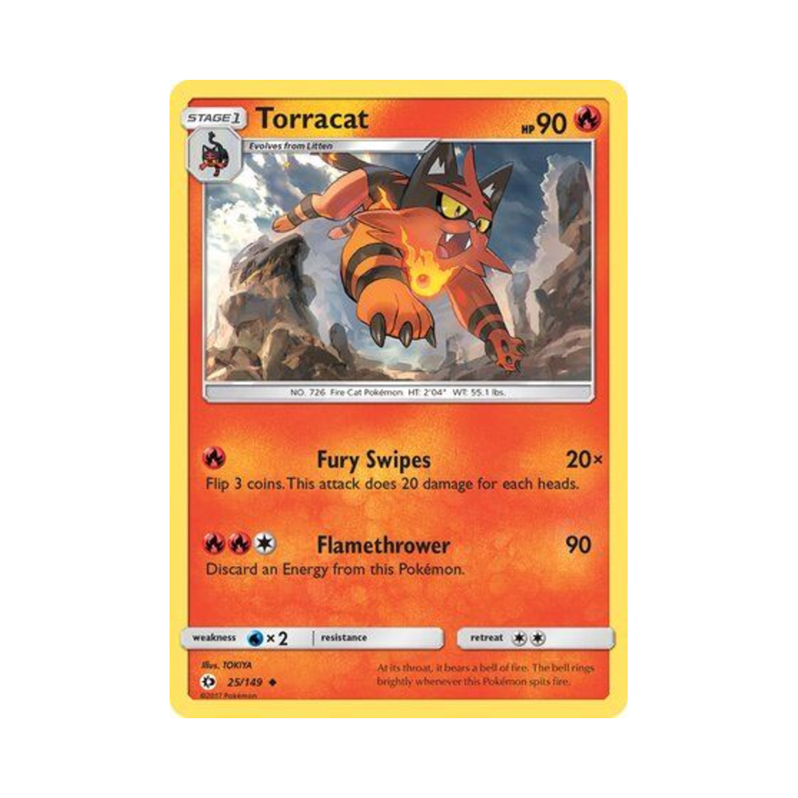 포켓몬 TCG 냐오히트 U 썬 & 문 (영문판)(Pokemon TCG Torracat U Sun & Moon (English Ver.)) - 1