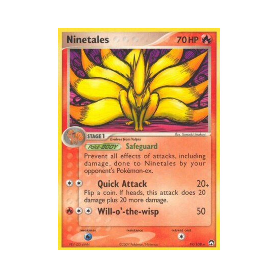 포켓몬 TCG 나인테일 R EX 파워 키퍼스(영문판)(Pokemon TCG Ninetales R EX Power Keepers (English Ver.)) - 1