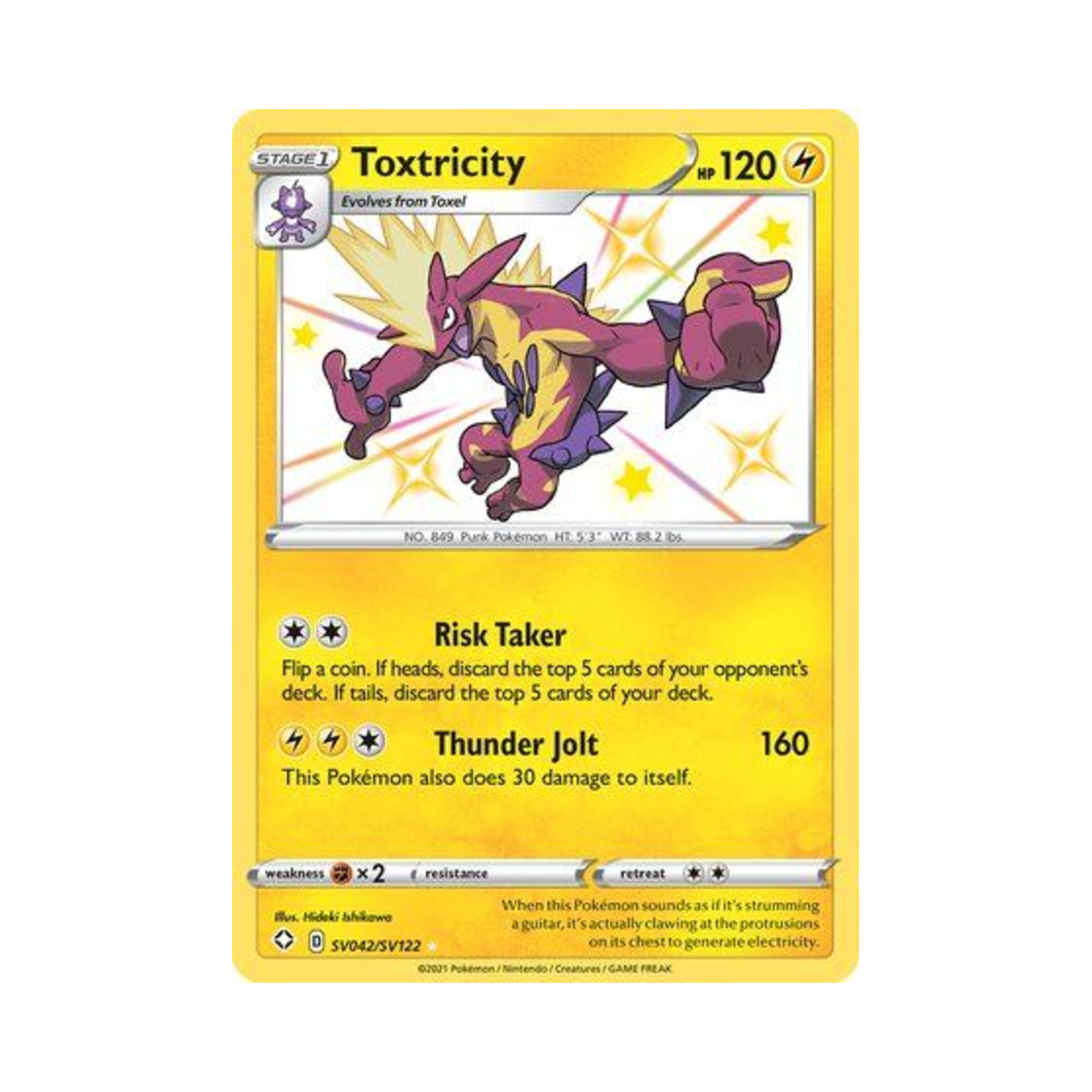포켓몬 TCG 스트린더 RS 샤이닝 페이츠 (영문판)(Pokemon TCG Toxtricity RS Shining Fates (English Ver.)) - 1