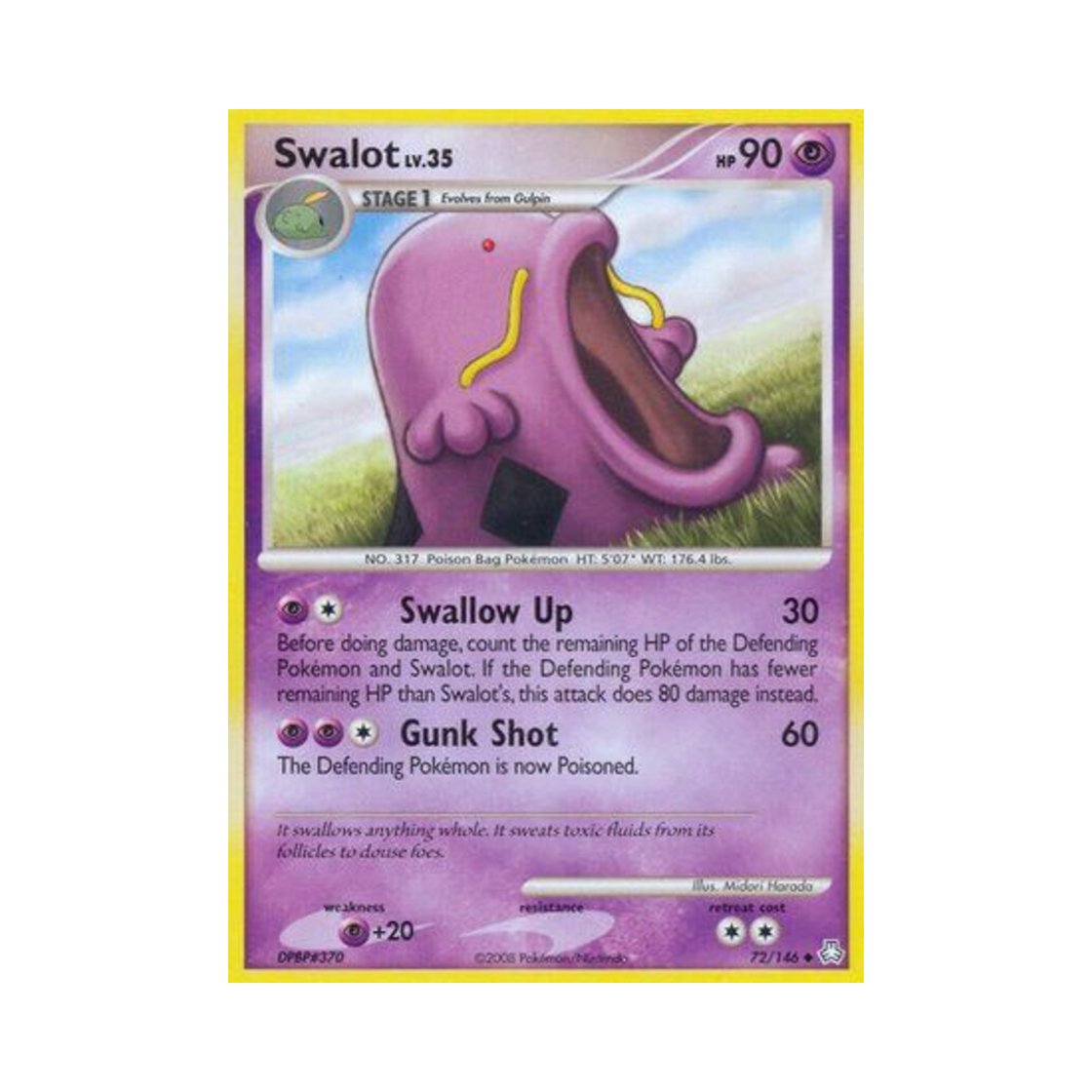 포켓몬 TCG 꿀꺽몬 U 레전드 어웨이크드 (영문판)(Pokemon TCG Swalot U Legends Awakened (English Ver.)) - 1