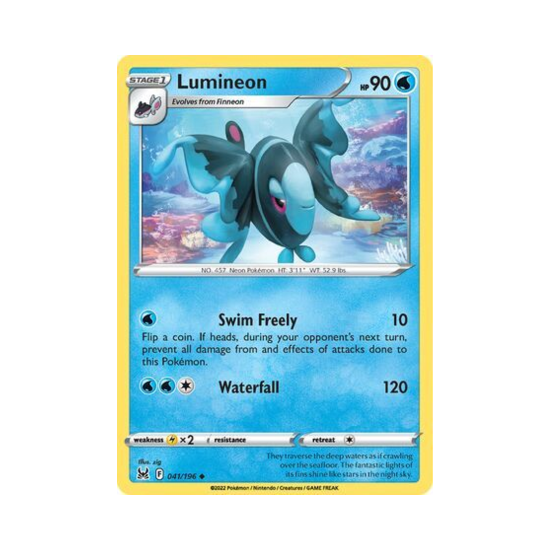 포켓몬 TCG 네오라이트 U 로스트 오리진 (영문판)(Pokemon TCG Lumineon U Lost Origin (English Ver.)) - 1