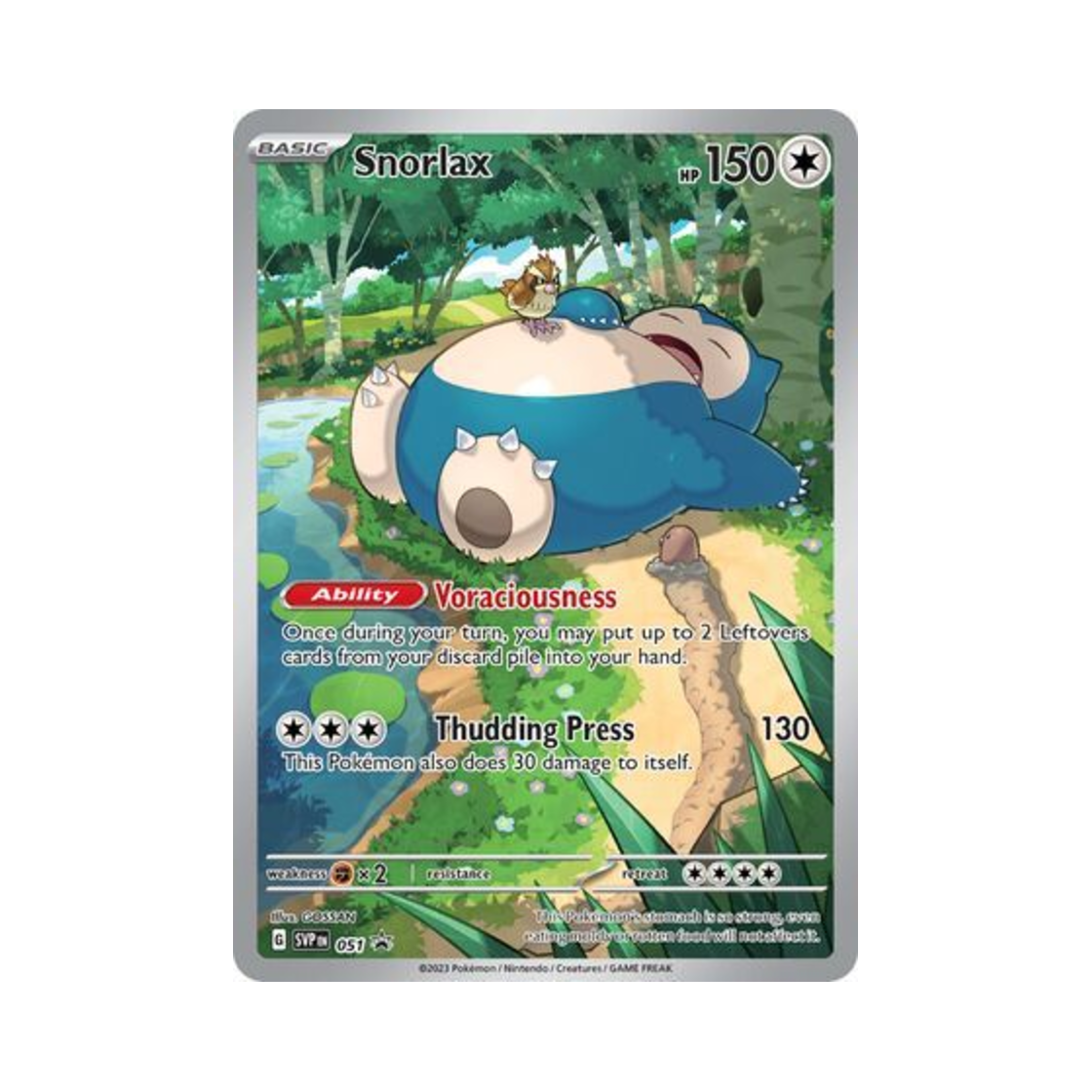 포켓몬 TCG 잠만보 P 스칼렛 & 바이올렛 프로모 카드 (영문판)(Pokemon TCG Snorlax P Scarlet & Violet Promos (English Ver.)) - 1