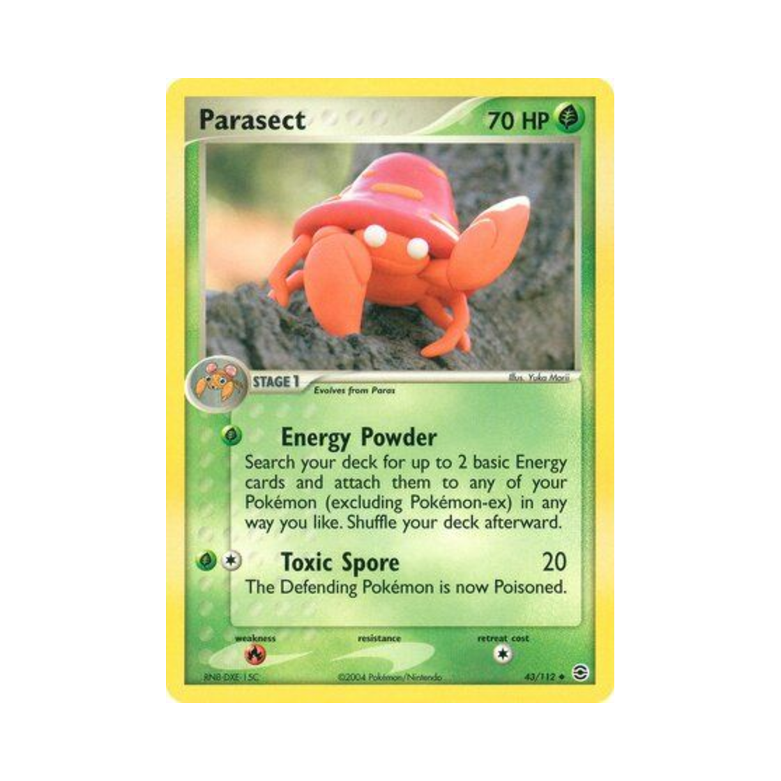 포켓몬 TCG 파라섹트 U EX 파이어레드 & 리프그린 (영문판)(Pokemon TCG Parasect U EX FireRed & LeafGreen (English Ver.)) - 1