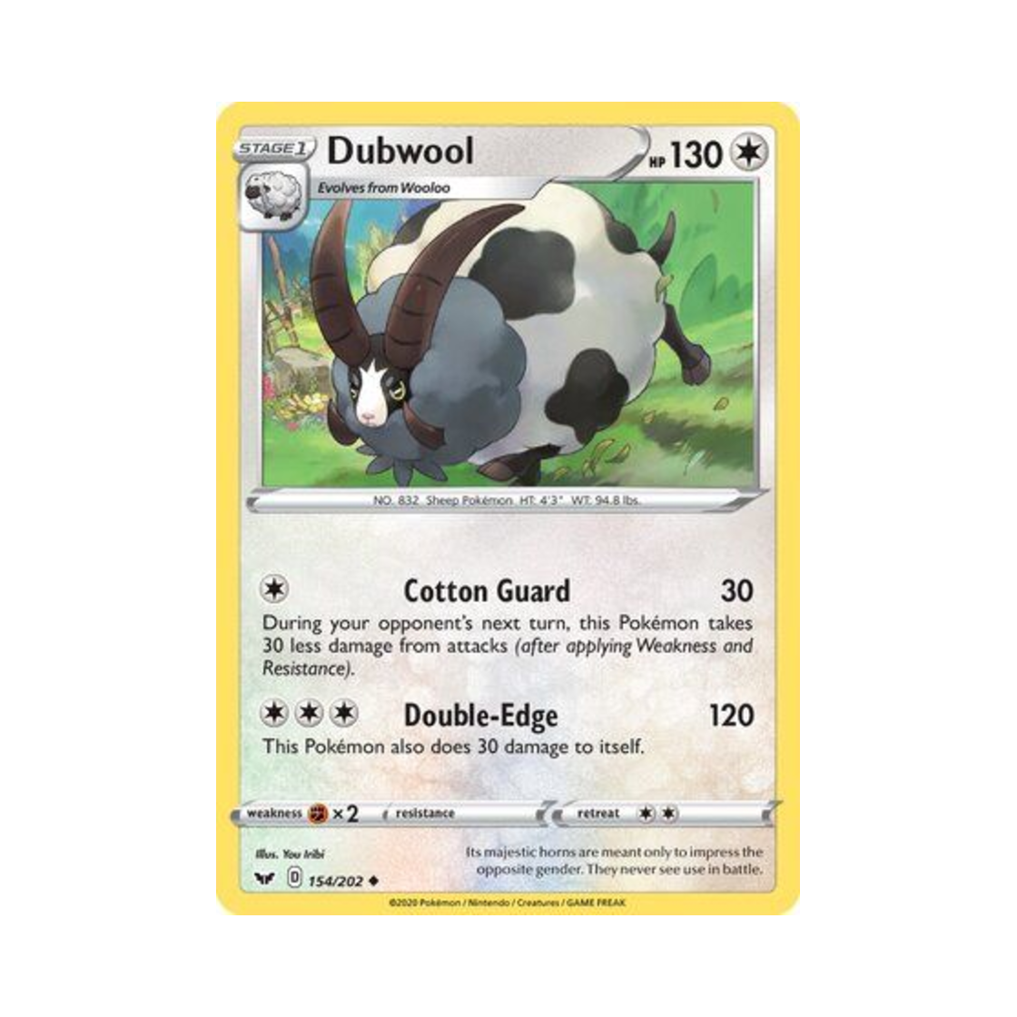 포켓몬 TCG 배우르 U 소드 & 실드 (영문판)(Pokemon TCG Dubwool U Sword & Shield (English Ver.)) - 1
