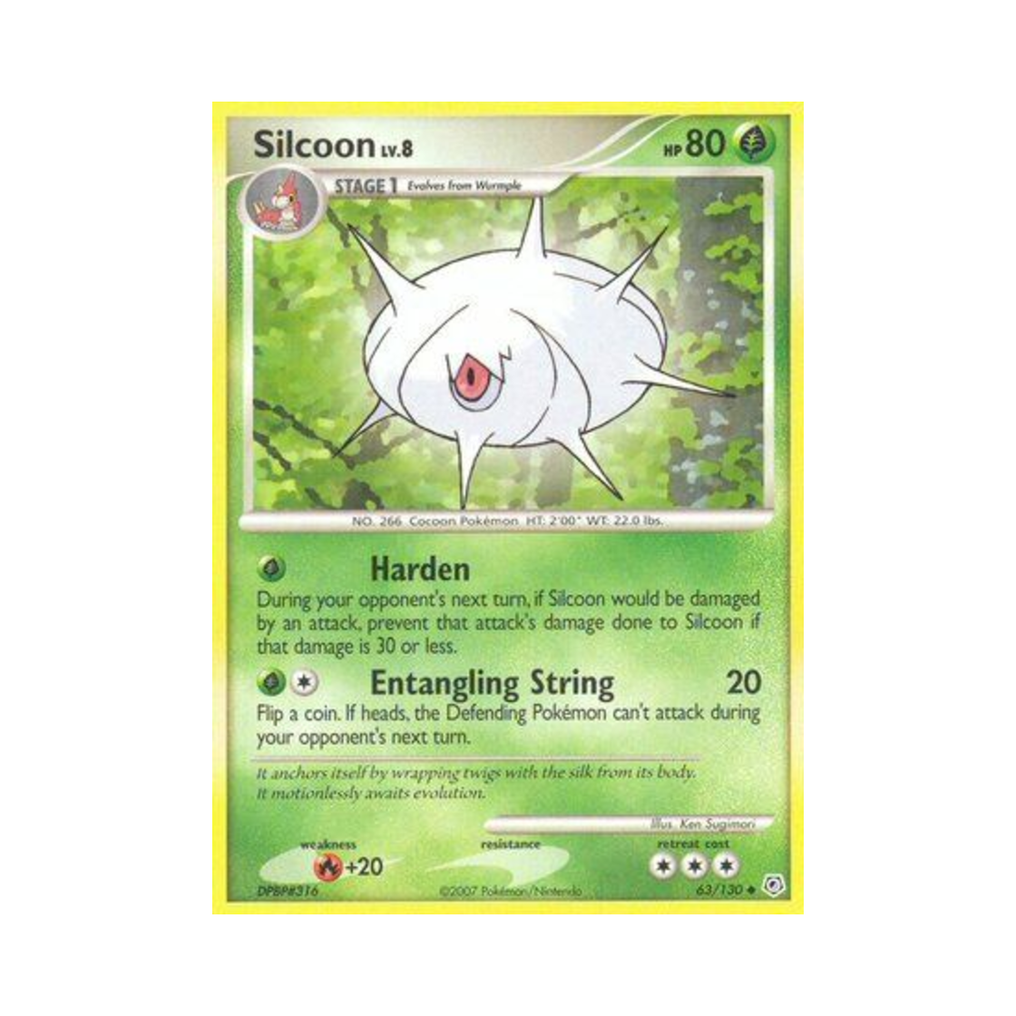 포켓몬 TCG 실쿤 U 다이아몬드 & 펄 (영문판)(Pokemon TCG Silcoon U Diamond & Pearl (English Ver.)) - 1
