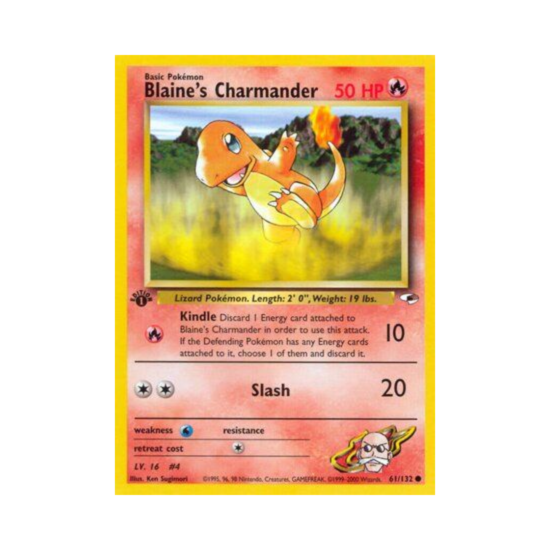 포켓몬 TCG 강연의 파이리 C 짐 히어로즈 (영문판)(Pokemon TCG Blaine's Charmander C Gym Heroes (English Ver.)) - 1