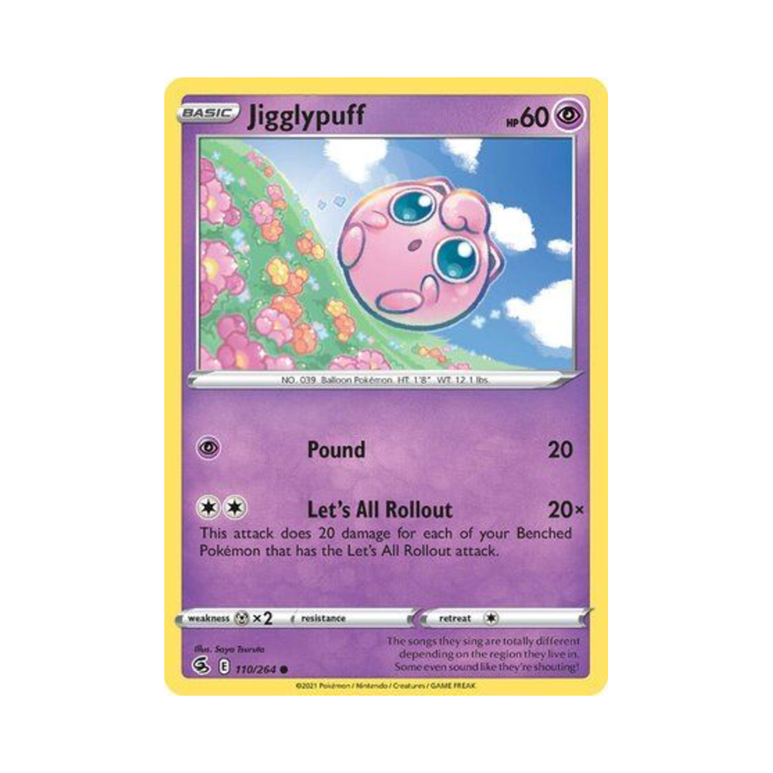 포켓몬 TCG 푸린 C 퓨전 스트라이크 (영문판)(Pokemon TCG Jigglypuff C Fusion Strike (English Ver.)) - 1