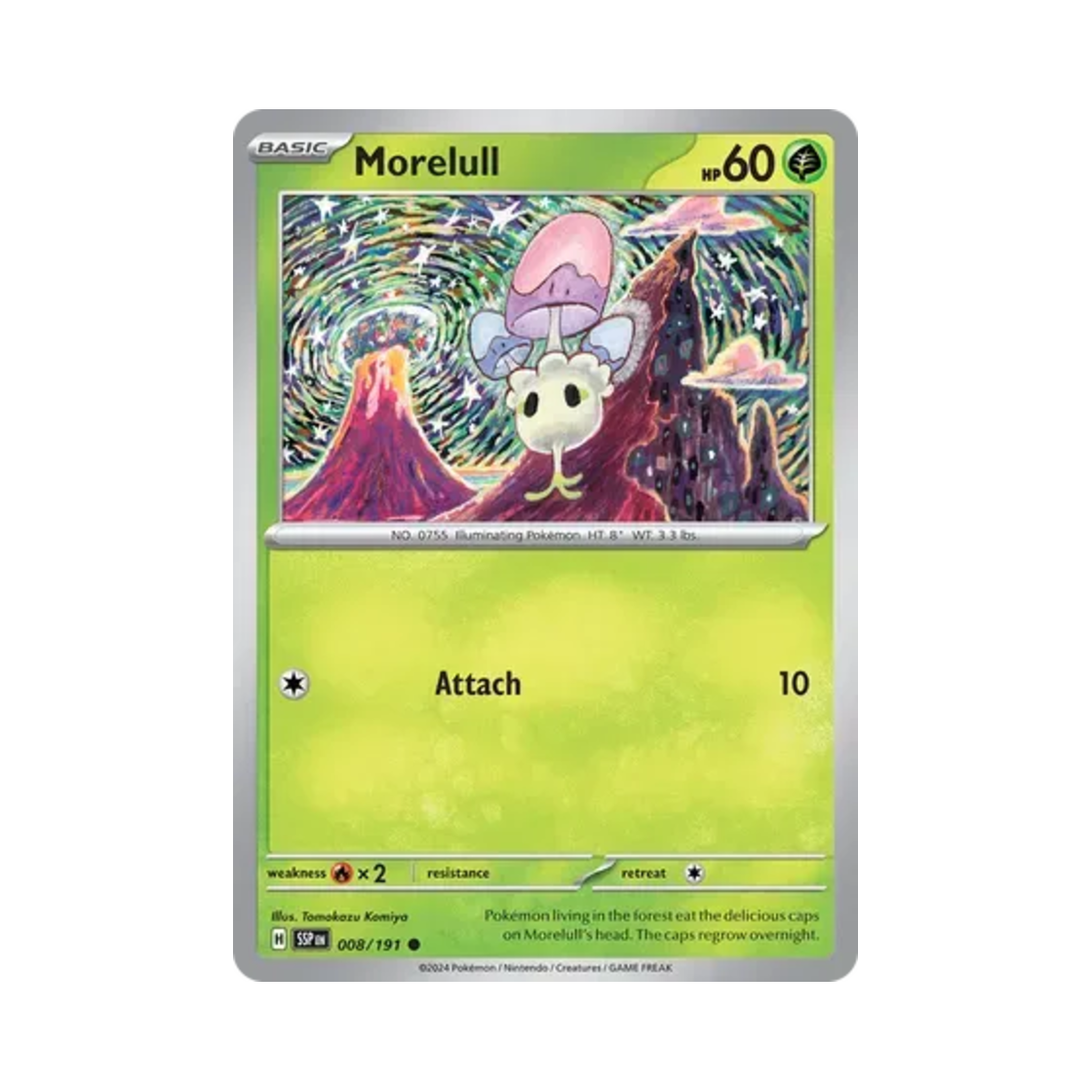 포켓몬 TCG 자마슈 C 서징 스파크 (영문판)(Pokemon TCG Morelull C Surging Sparks (English Ver.)) - 1
