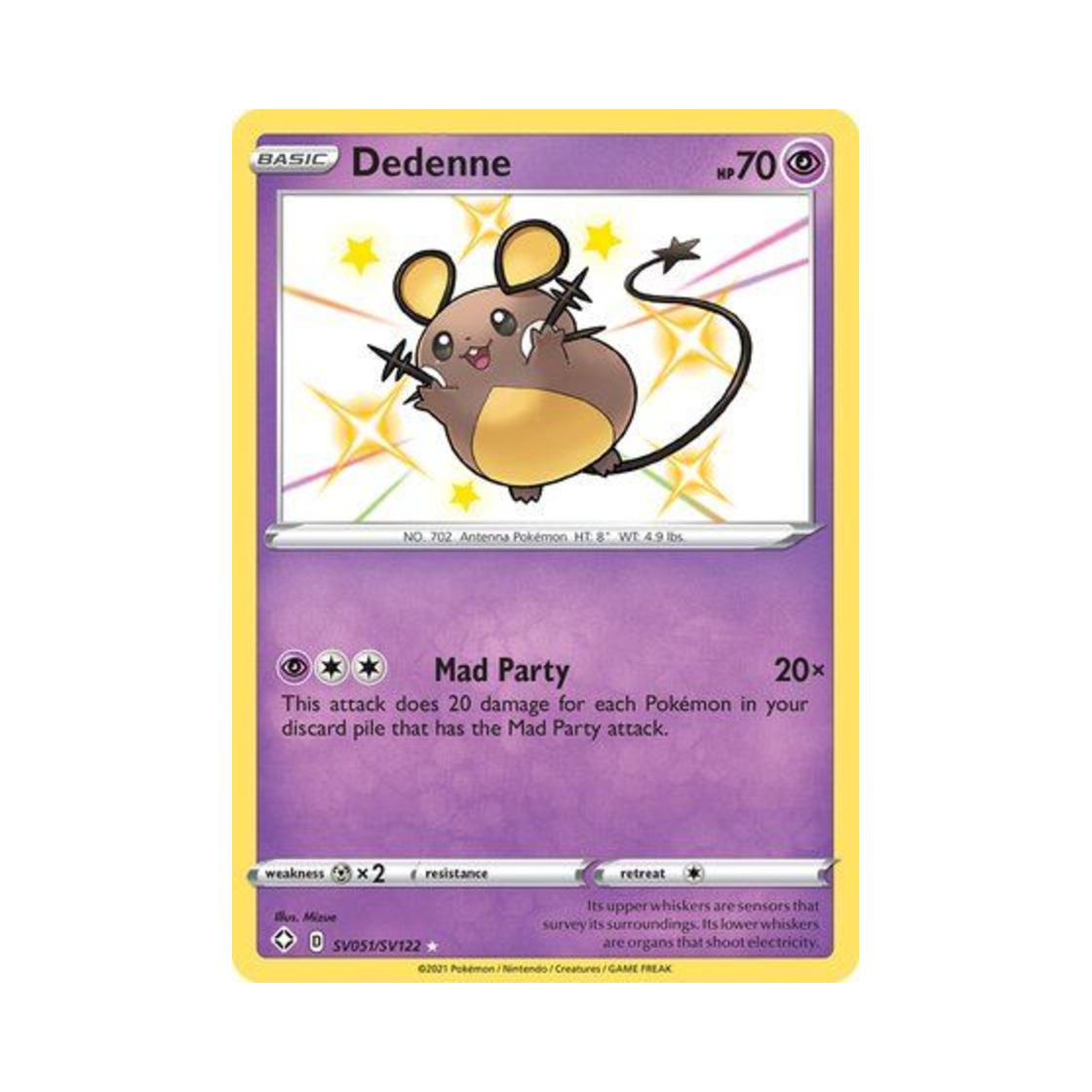 포켓몬 TCG 데덴네 RS 샤이닝 페이츠 (영문판)(Pokemon TCG Dedenne RS Shining Fates (English Ver.)) - 1