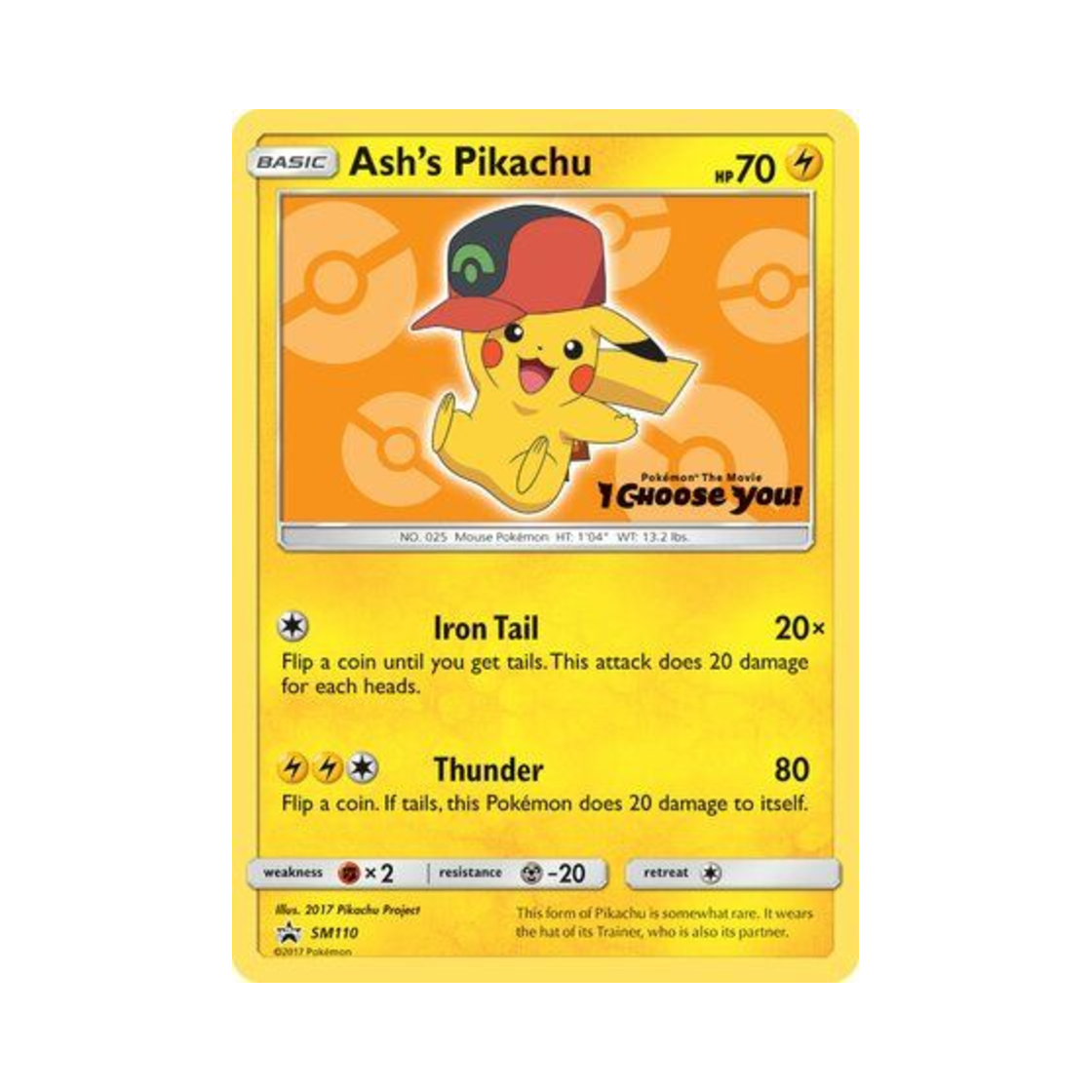 포켓몬 TCG 지우의 피카츄 P 썬 & 문 프로모카드 (영문판)(Pokemon TCG Ash's Pikachu P Sun & Moon Promos (English Ver.)) - 1