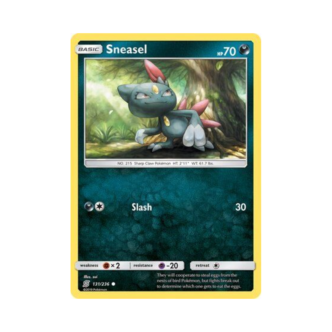 포켓몬 TCG 포푸니 C 유니파이드 마인즈 (영문판)(Pokemon TCG Sneasel C Unified Minds (English Ver.)) - 1