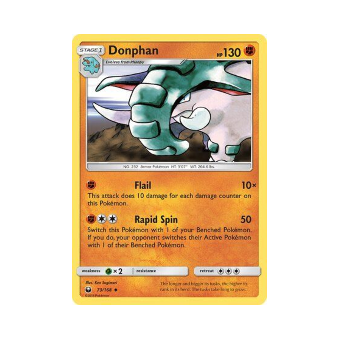 포켓몬 TCG 코리갑 U 셀레스티얼 스톰 (영문판)(Pokemon TCG Donphan U Celestial Storm (English Ver.))