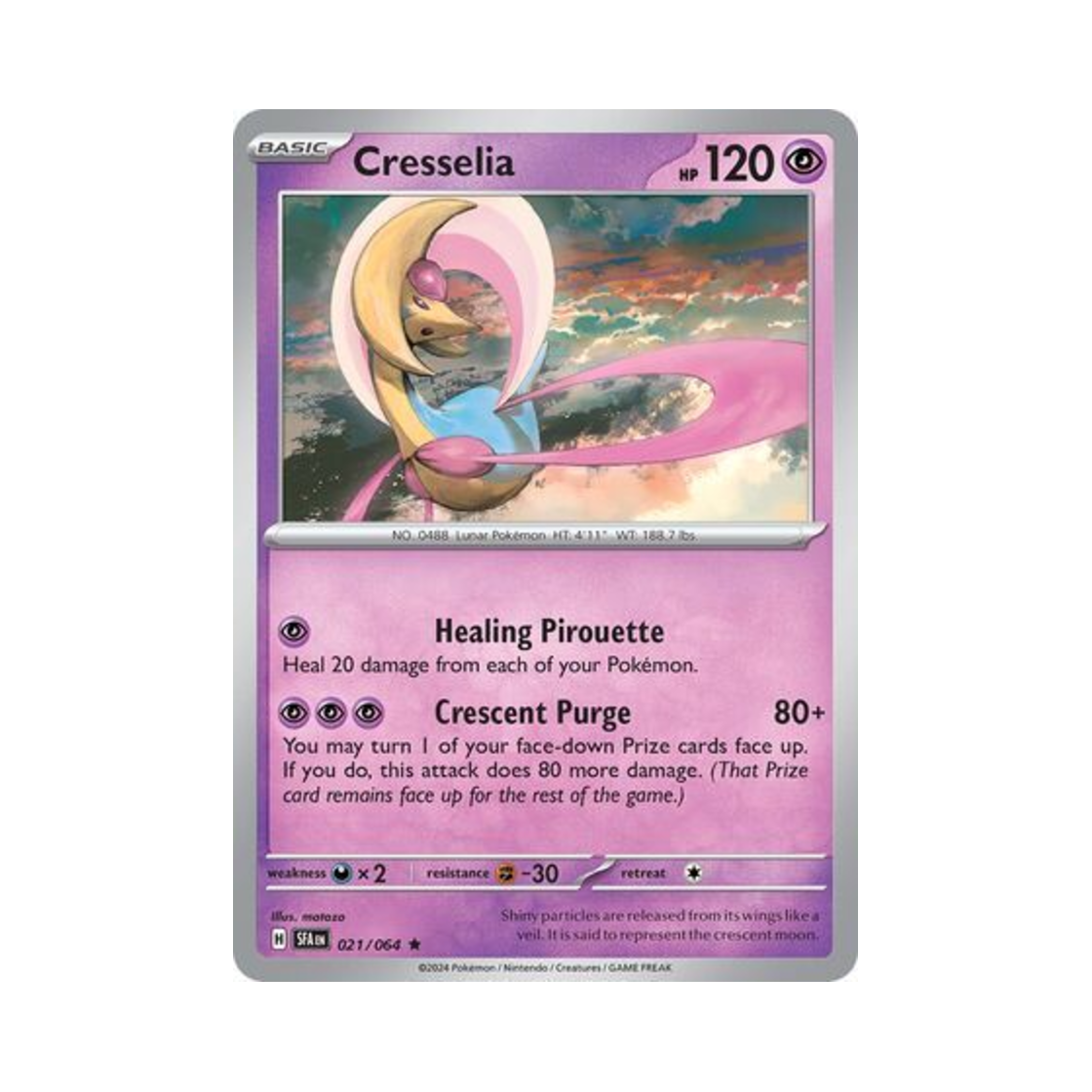 포켓몬 TCG 크레세리아 R 슈라우디드 페이블 (영문판)(Pokemon TCG Cresselia R Shrouded Fable (English Ver.)) - 1