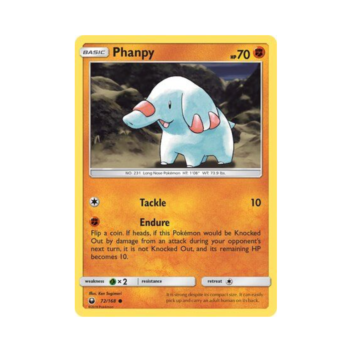 포켓몬 TCG 코코리 C 셀레스티얼 스톰 (영문판)(Pokemon TCG Phanpy C Celestial Storm (English Ver.))