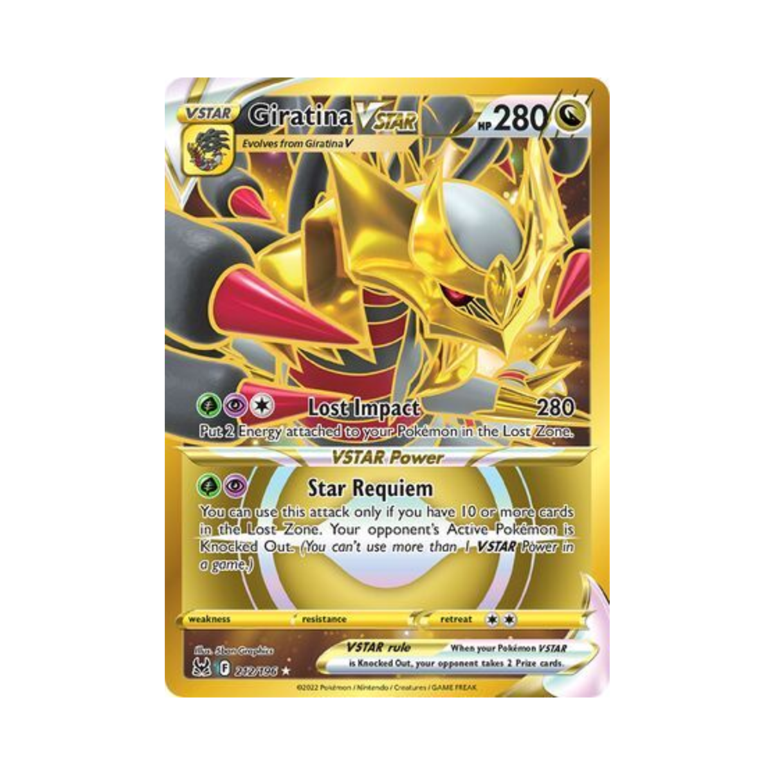 포켓몬 TCG 기라티나 VSTAR RS 로스트 오리진 (영문판)(Pokemon TCG Giratina VSTAR RS Lost Origin (English Ver.)) - 1