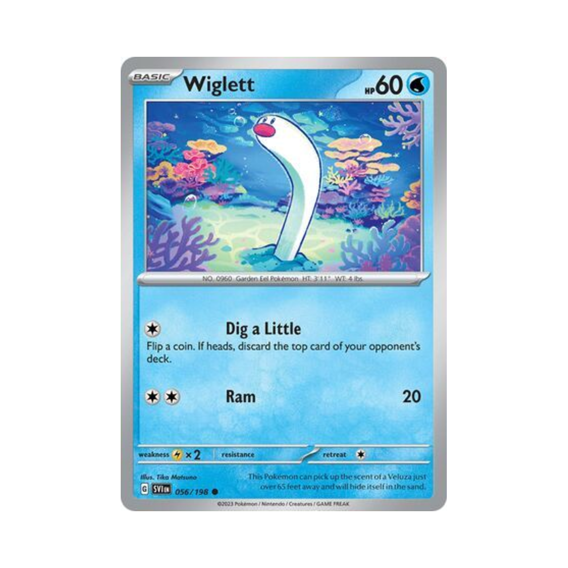 포켓몬 TCG 바다그다 C 스칼렛 & 바이올렛 (영문판)(Pokemon TCG Wiglett C Scarlet & Violet (English Ver.)) - 1