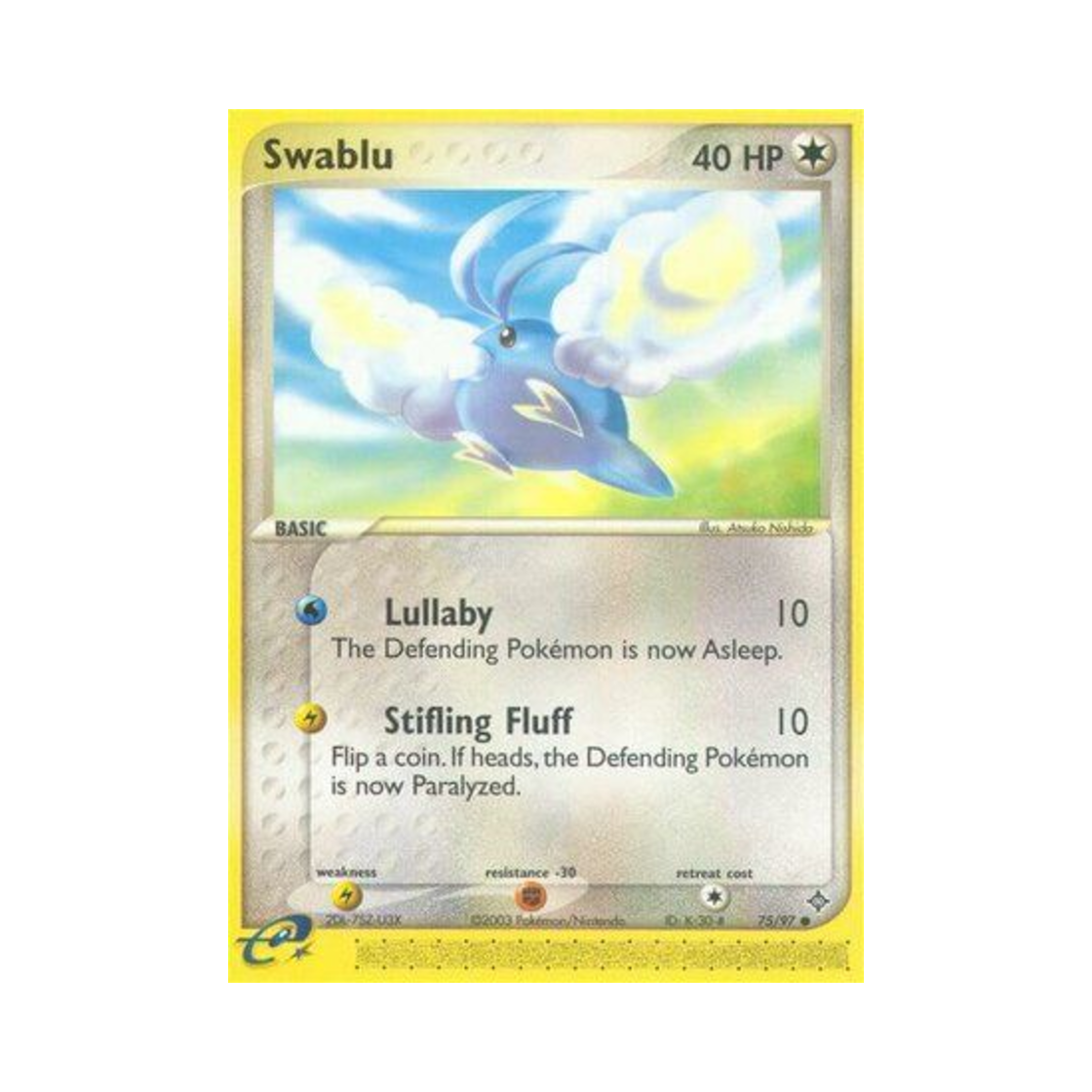 포켓몬 TCG 파비코 C EX 드래곤 (영문판)(Pokemon TCG Swablu C EX Dragon (English Ver.)) - 1