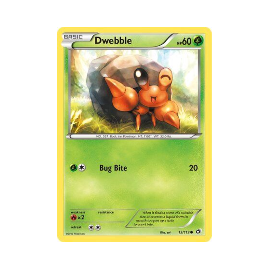 포켓몬 TCG 돌살이 C 레전더리 트레져스 (영문판)(Pokemon TCG Dwebble C Legendary Treasures (English Ver.))
