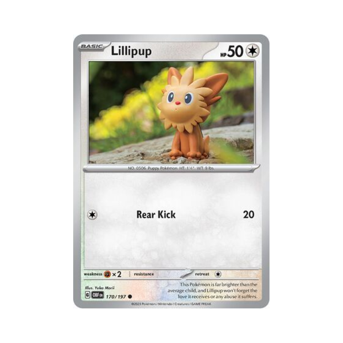포켓몬 TCG 요테리 C 옵시디언 플레임즈 (영문판)(Pokemon TCG Lillipup C Obsidian Flames (English Ver.)) - 1