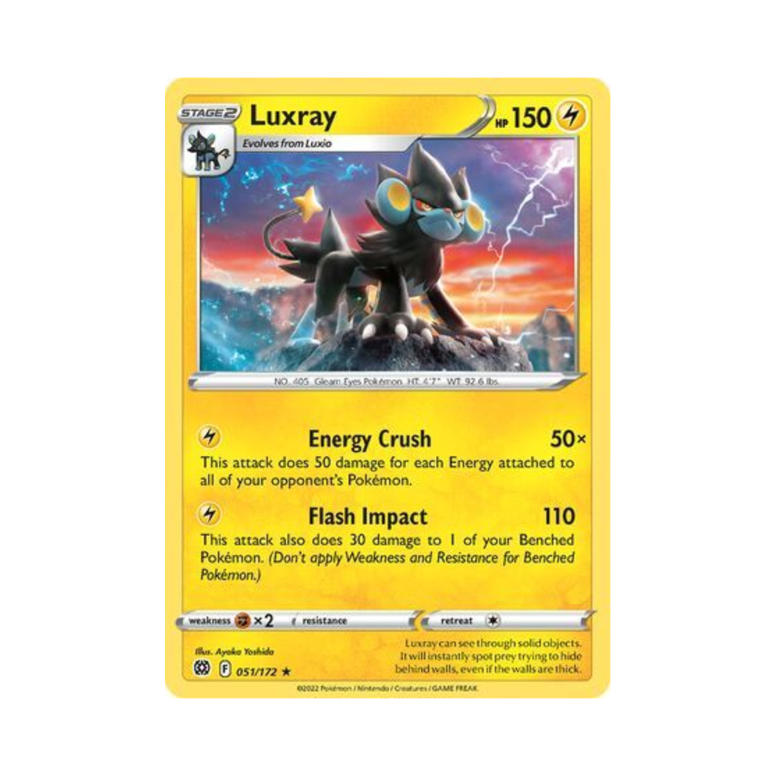 포켓몬 TCG 렌트라 R 브릴리언트 스타즈 (영문판)(Pokemon TCG Luxray R Brilliant Stars (English Ver.)) - 1