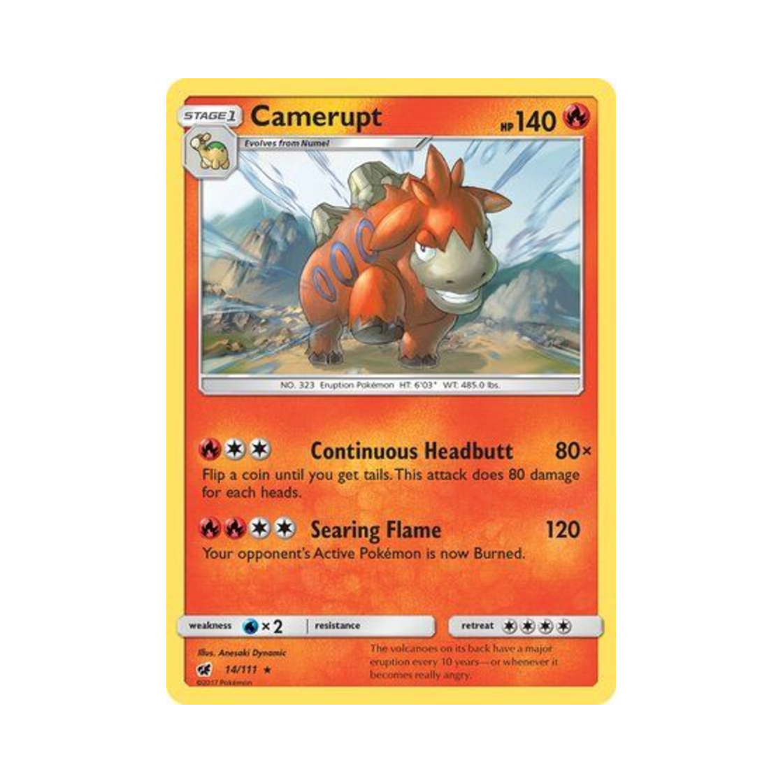 포켓몬 TCG 폭타 R 크림슨 인베이전 (영문판)(Pokemon TCG Camerupt R Crimson Invasion (English Ver.)) - 1