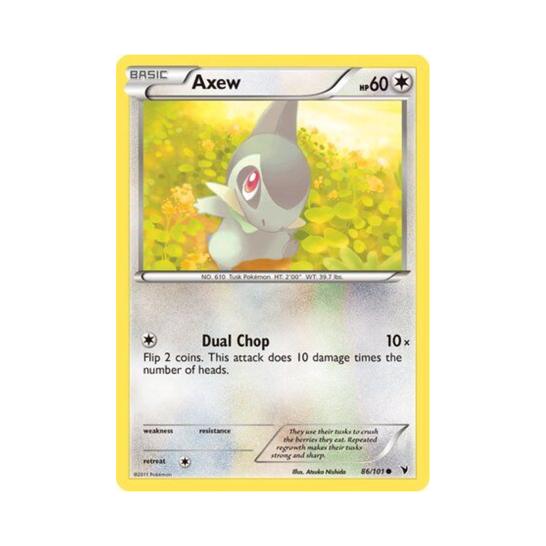 포켓몬 TCG 터검니 C 노블 빅토리스 (영문판)(Pokemon TCG Axew C Noble Victories (English Ver.))