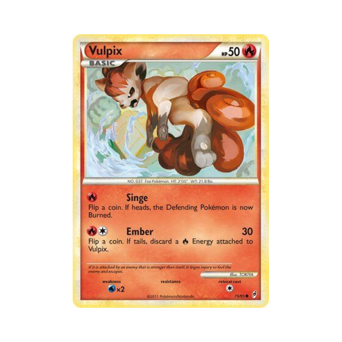 포켓몬 TCG 식스테일 C 콜 오브 레전즈 (영문판)(Pokemon TCG Vulpix C Call of Legends (English Ver.)) - 1