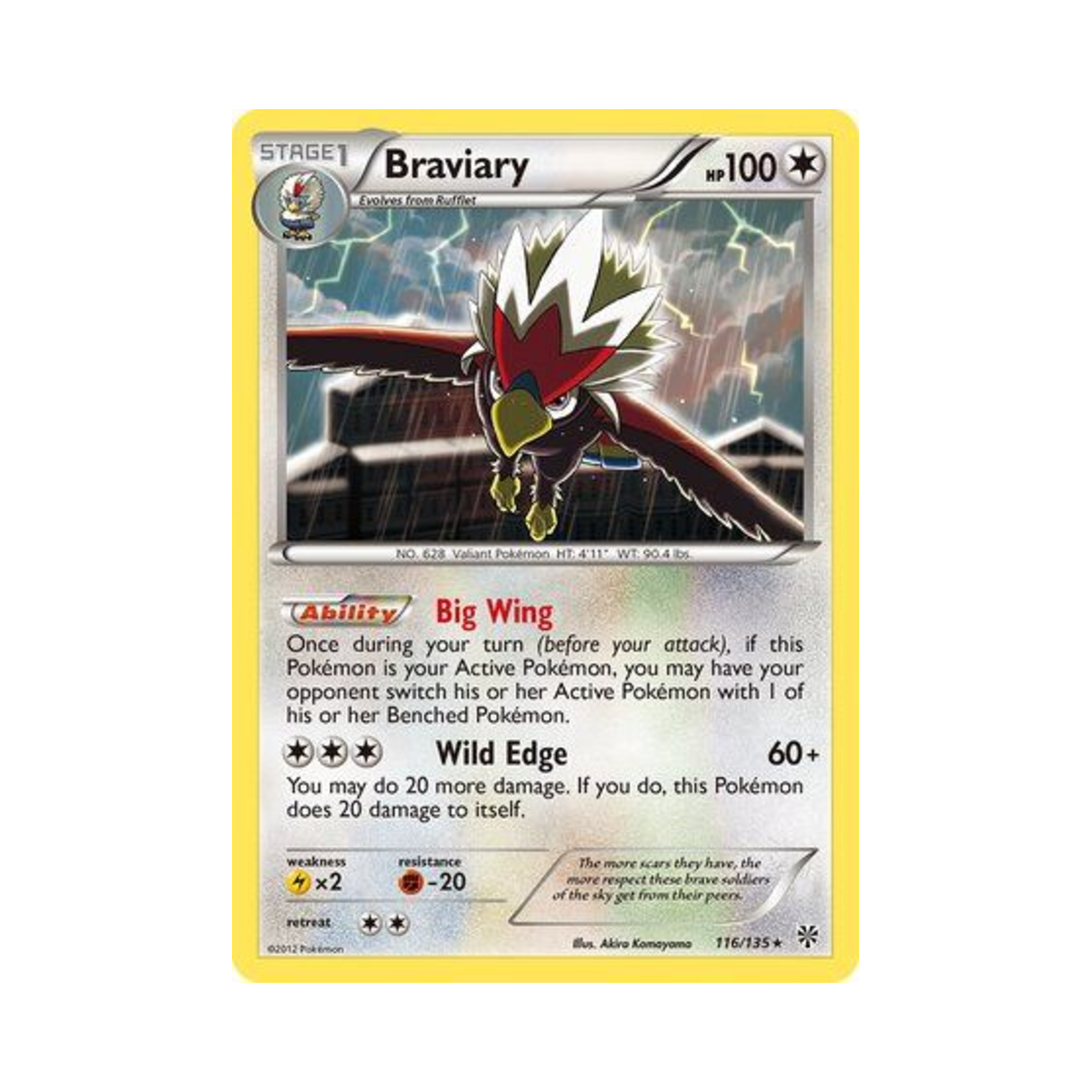 포켓몬 TCG 워글 R 플라스마 스톰 (영문판)(Pokemon TCG Braviary R Plasma Storm (English Ver.)) - 1