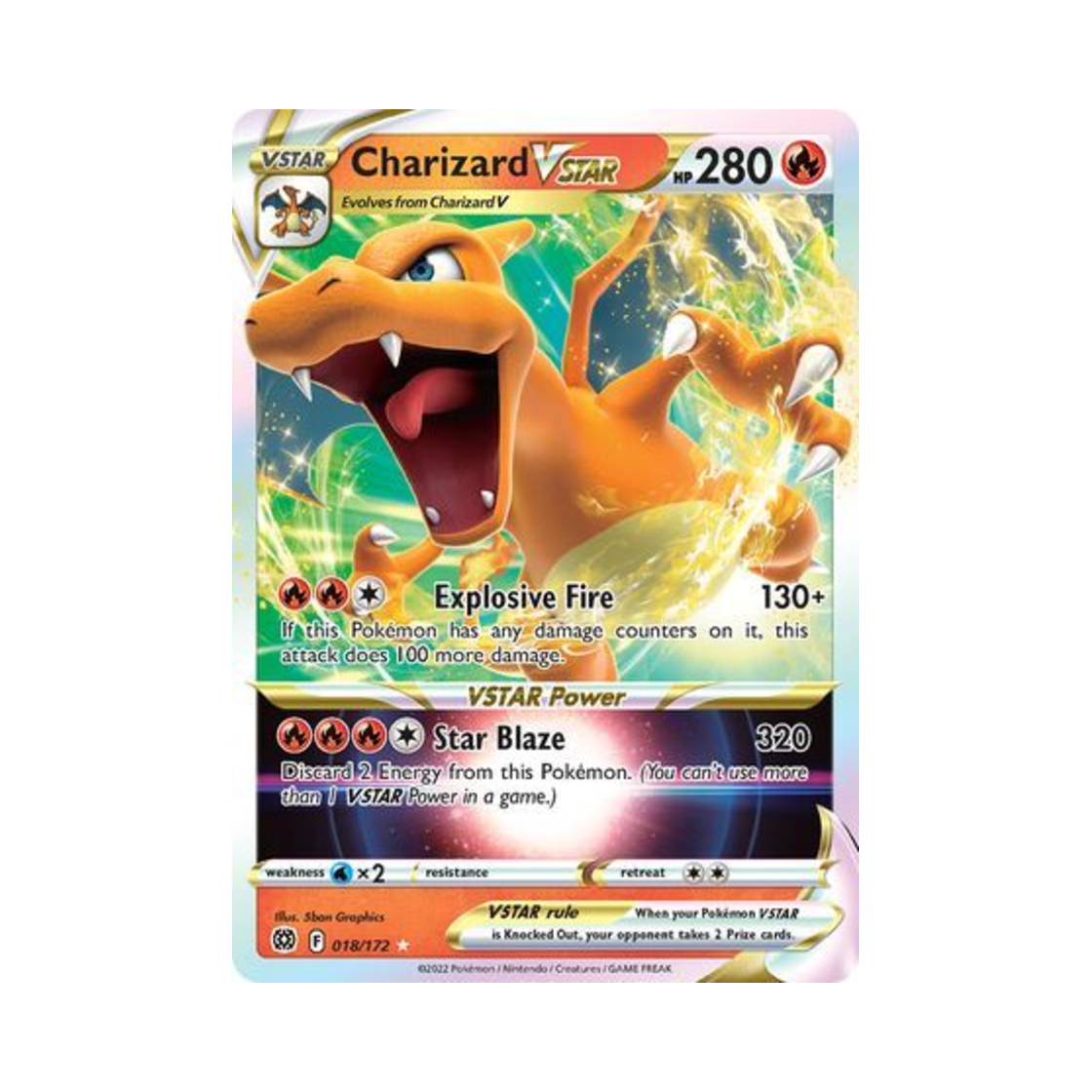 포켓몬 TCG 리자몽 VSTAR HRV 브릴리언트 스타즈 (영문판)(Pokemon TCG Charizard VSTAR HRV Brilliant Stars (English Ver.))