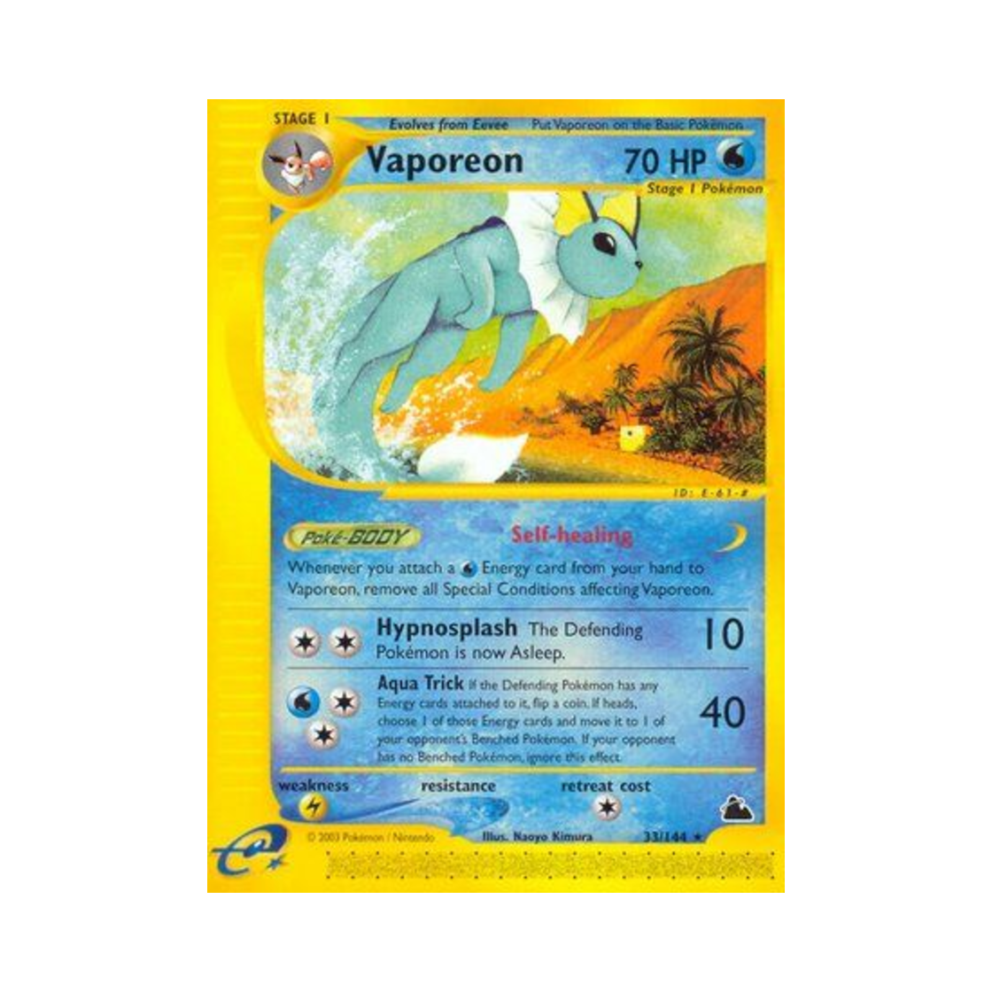 포켓몬 TCG 샤미드 R 스카이리지 (영문판)(Pokemon TCG Vaporeon R Skyridge (English Ver.)) - 1