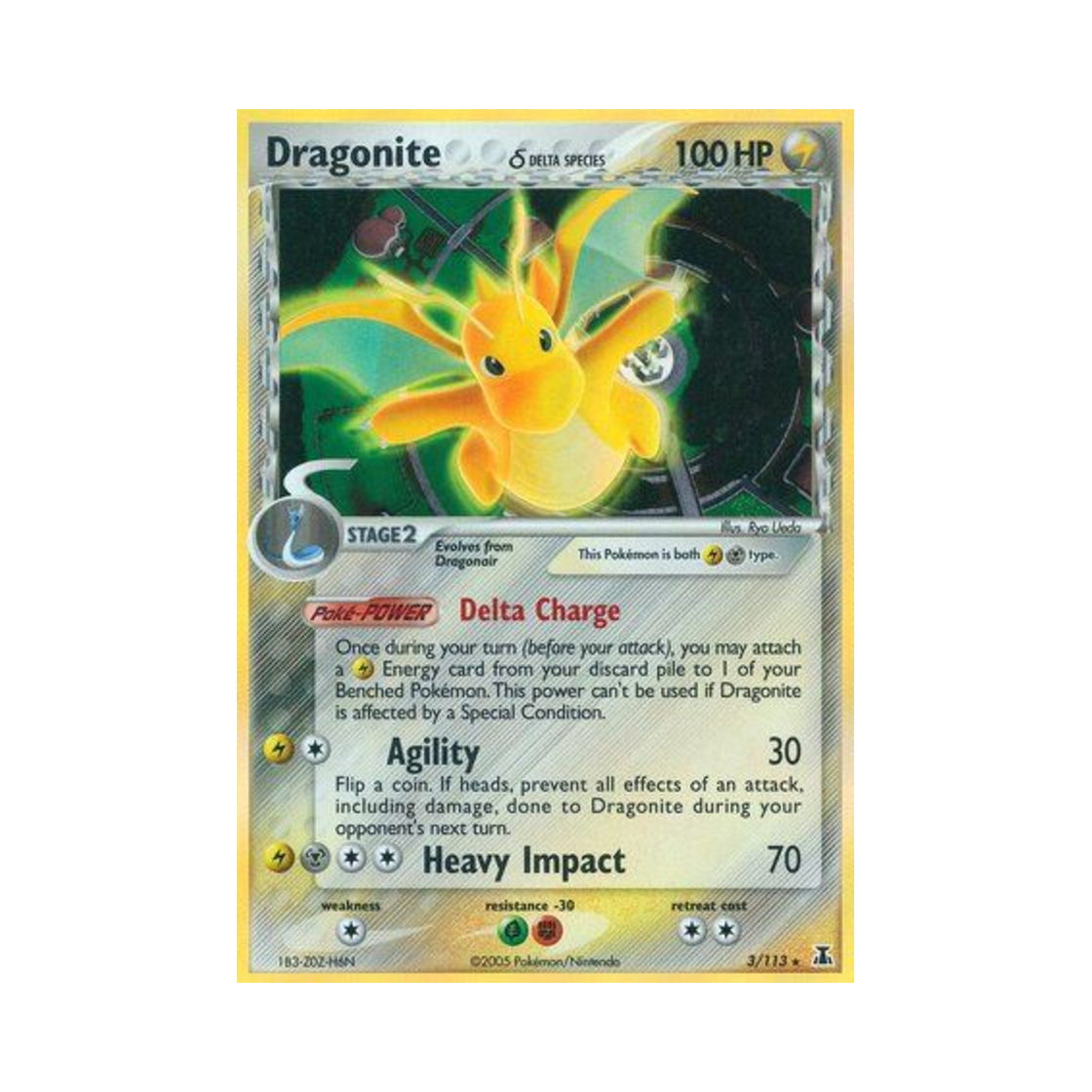 포켓몬 TCG 망나뇽 RH EX 델타 스페이시스 (영문판)(Pokemon TCG Dragonite RH EX Delta Species (English Ver.)) - 1