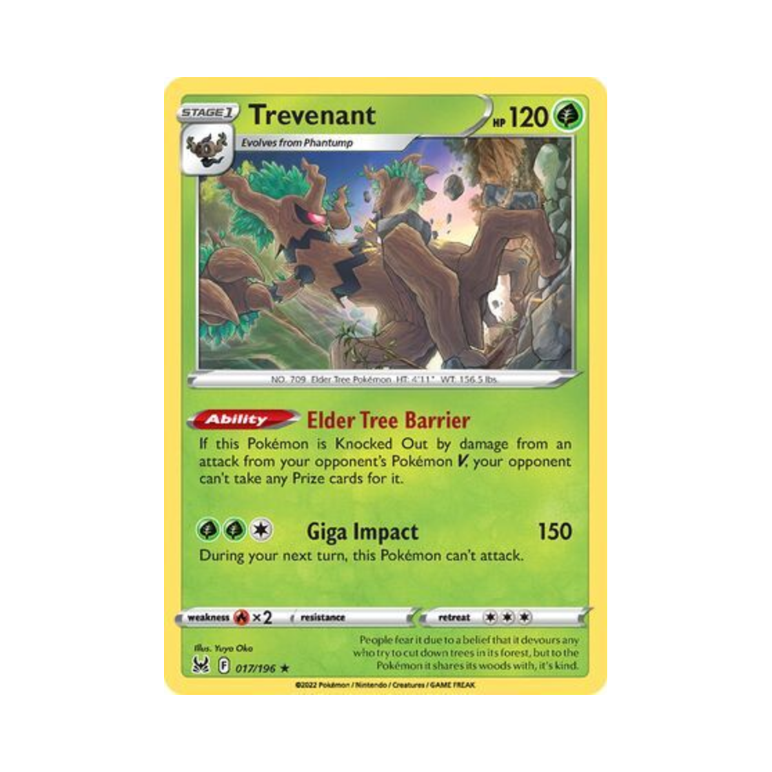 포켓몬 TCG 대로트 RH 로스트 오리진 (영문판)(Pokemon TCG Trevenant RH Lost Origin (English Ver.)) - 1